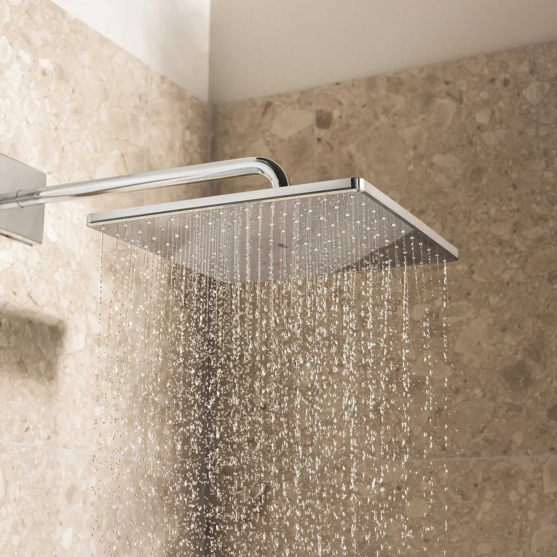 Душова система прихованого монтажу Grohtherm Cube з Rainshower Mono 310 Cube Grohe 34868000 — бічний ракурс