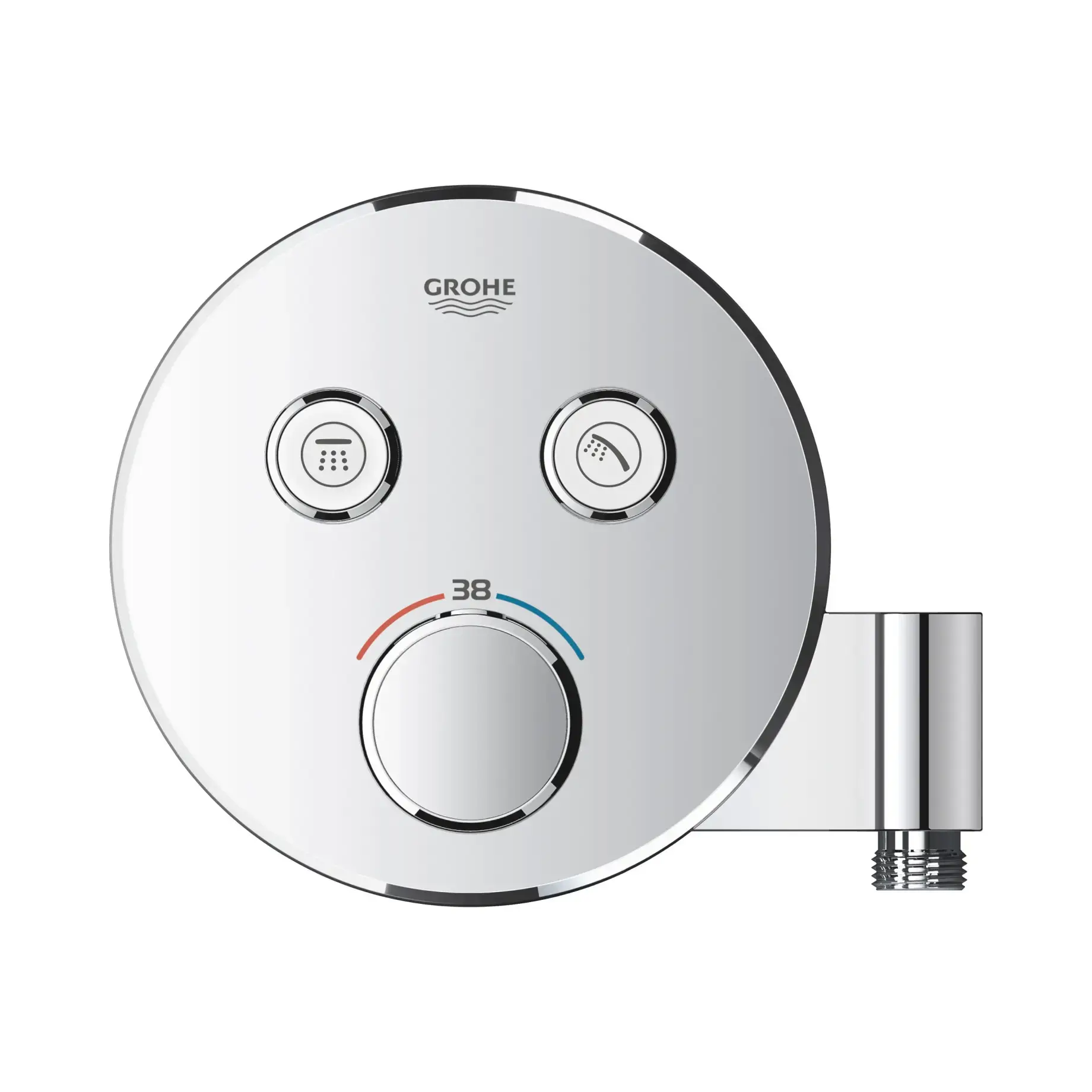 Термостат для ванни/душу прихованого монтажу на 2 споживача Grohtherm SmartControl Grohe 29120000 — вид спереду