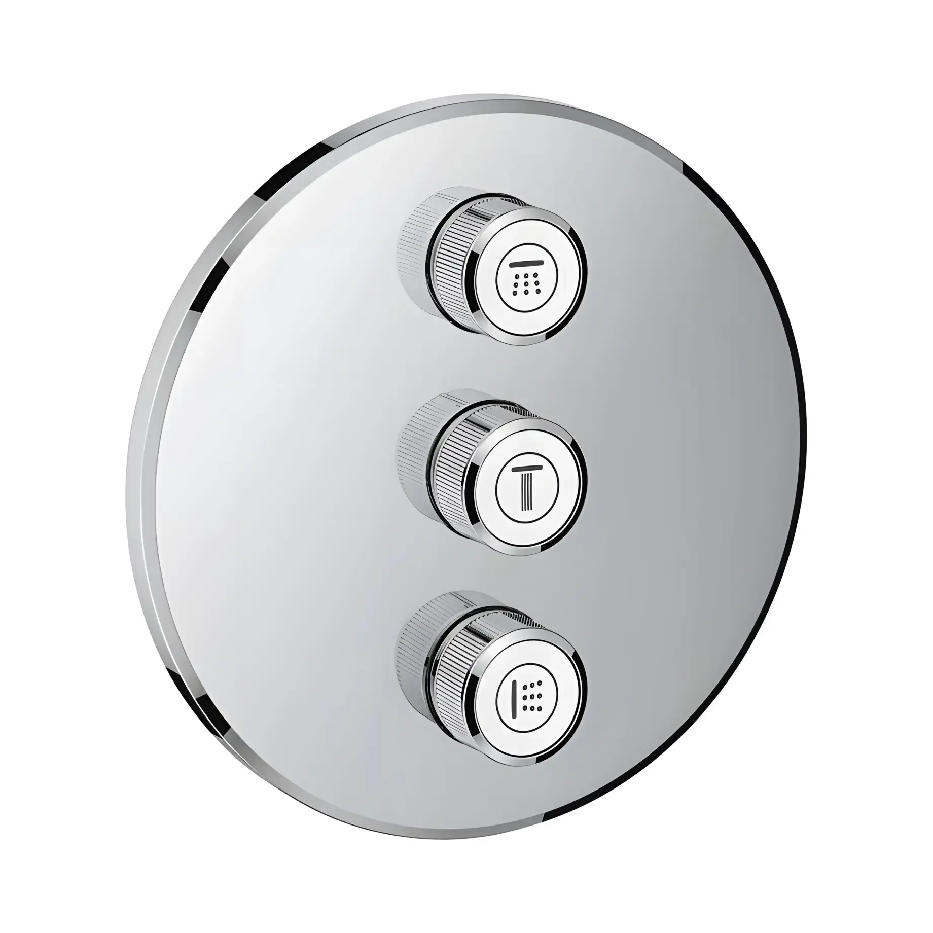 Зовнішня частина вентиля на 3 споживача Grohtherm SmartControl Grohe 29122000 — вид на білому тлі