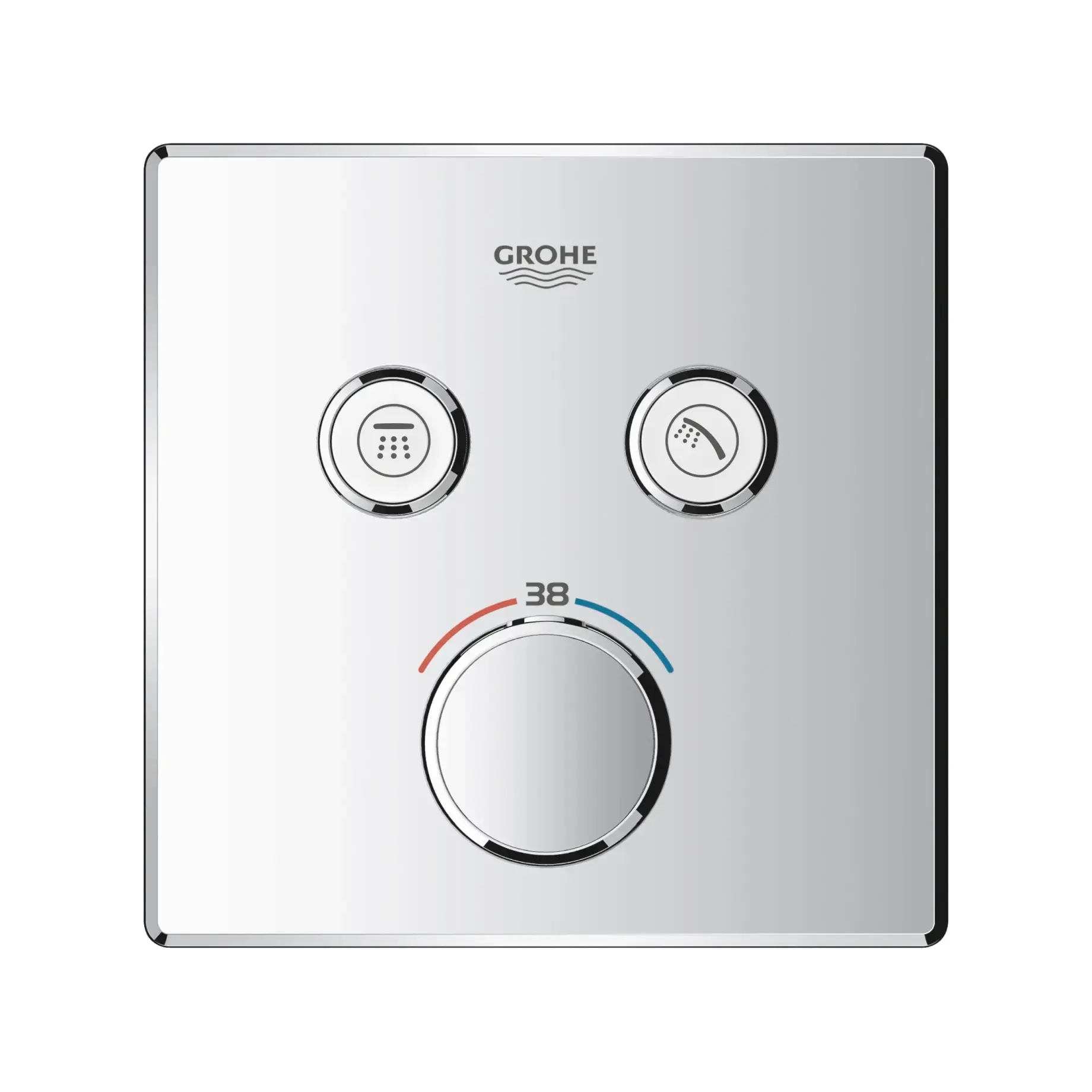 Термостат для ванни/душу прихованого монтажу на 2 споживача Grohtherm SmartControl Grohe 29124000 — бічний ракурс