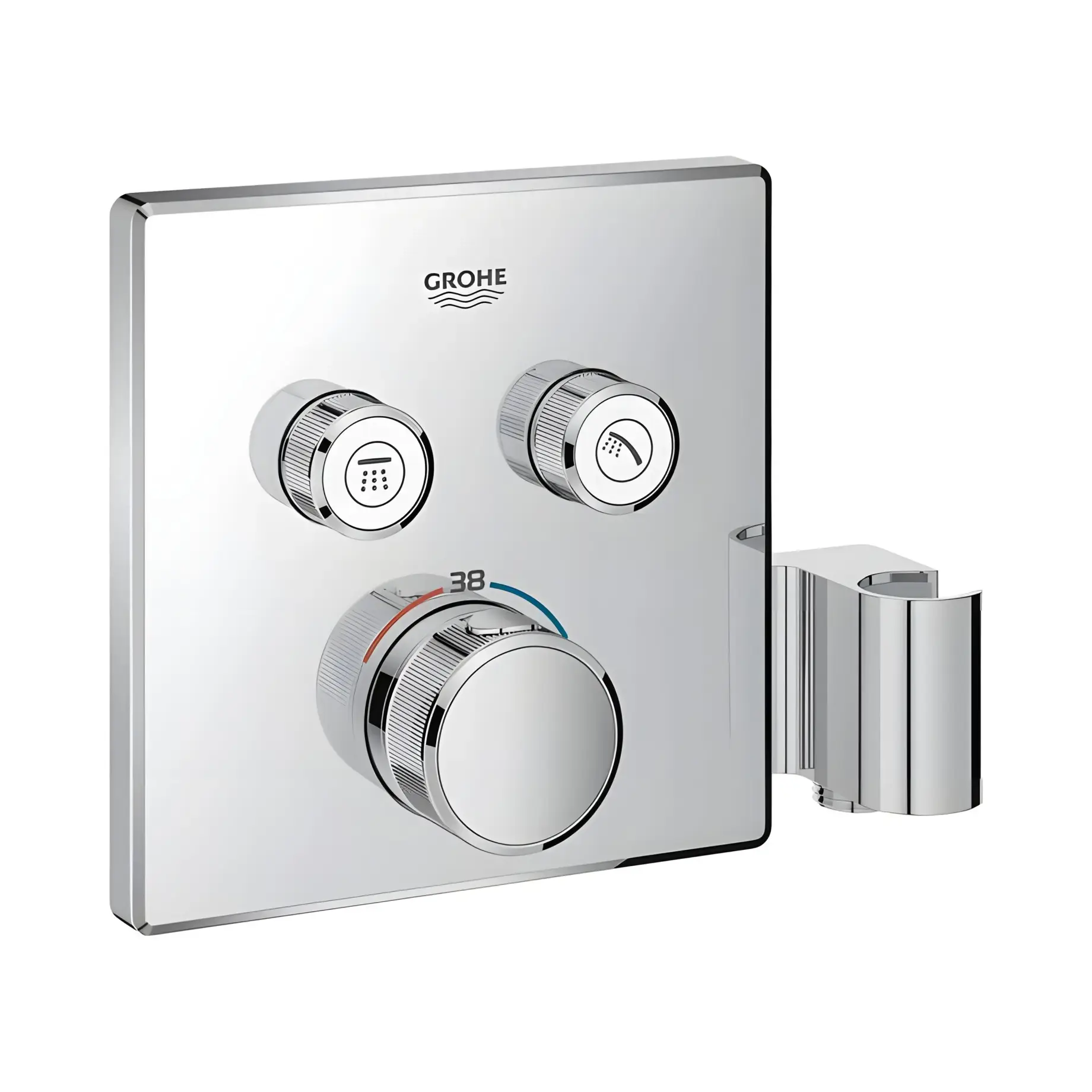 Термостат прихованого монтажу на 2 споживачі Grohtherm SmartControl Grohe 29125000 — вид на білому тлі