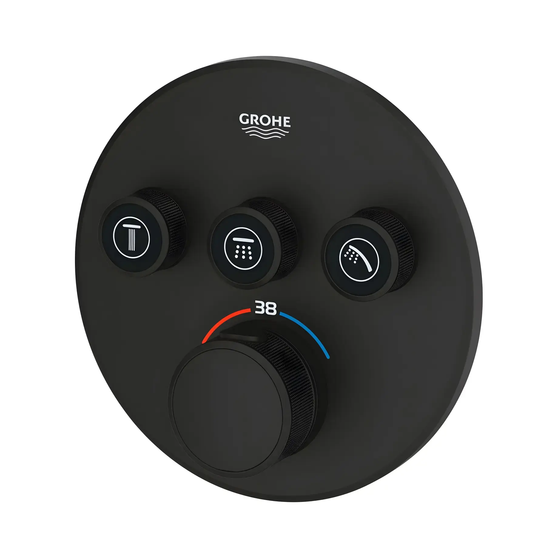 Термостат для ванны/душа скрытого монтажа Grohtherm SmartControl, 3 потребителя Grohe 29508KF0 — боковой ракурс