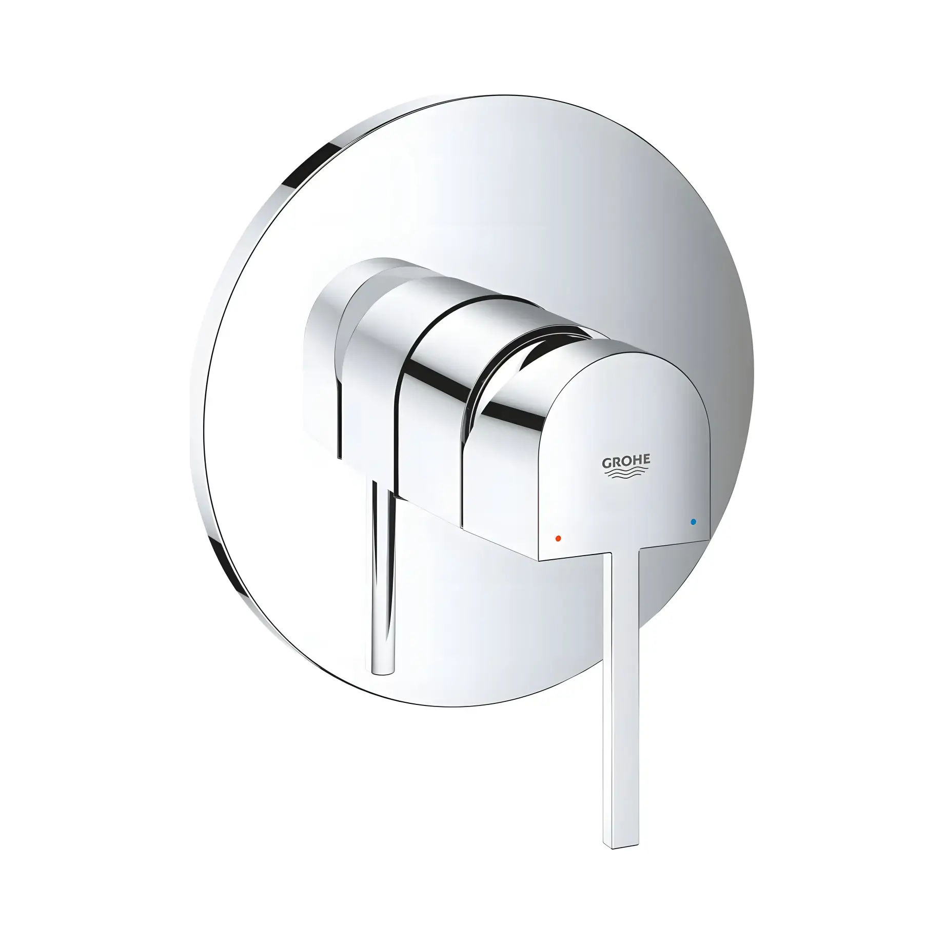 Змішувач для душу прихованого монтажу Plus Grohe 24059003 Chrome — вид на білому тлі