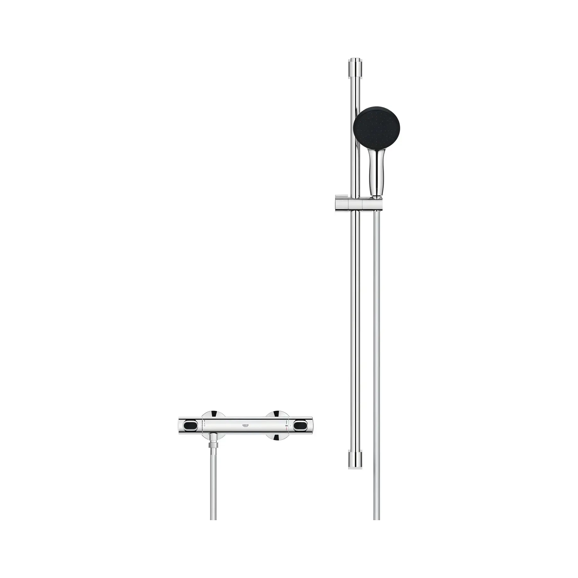 Термостат для душу Precision Flow з душовим гарнітуром Grohe 34805001 — вид згори