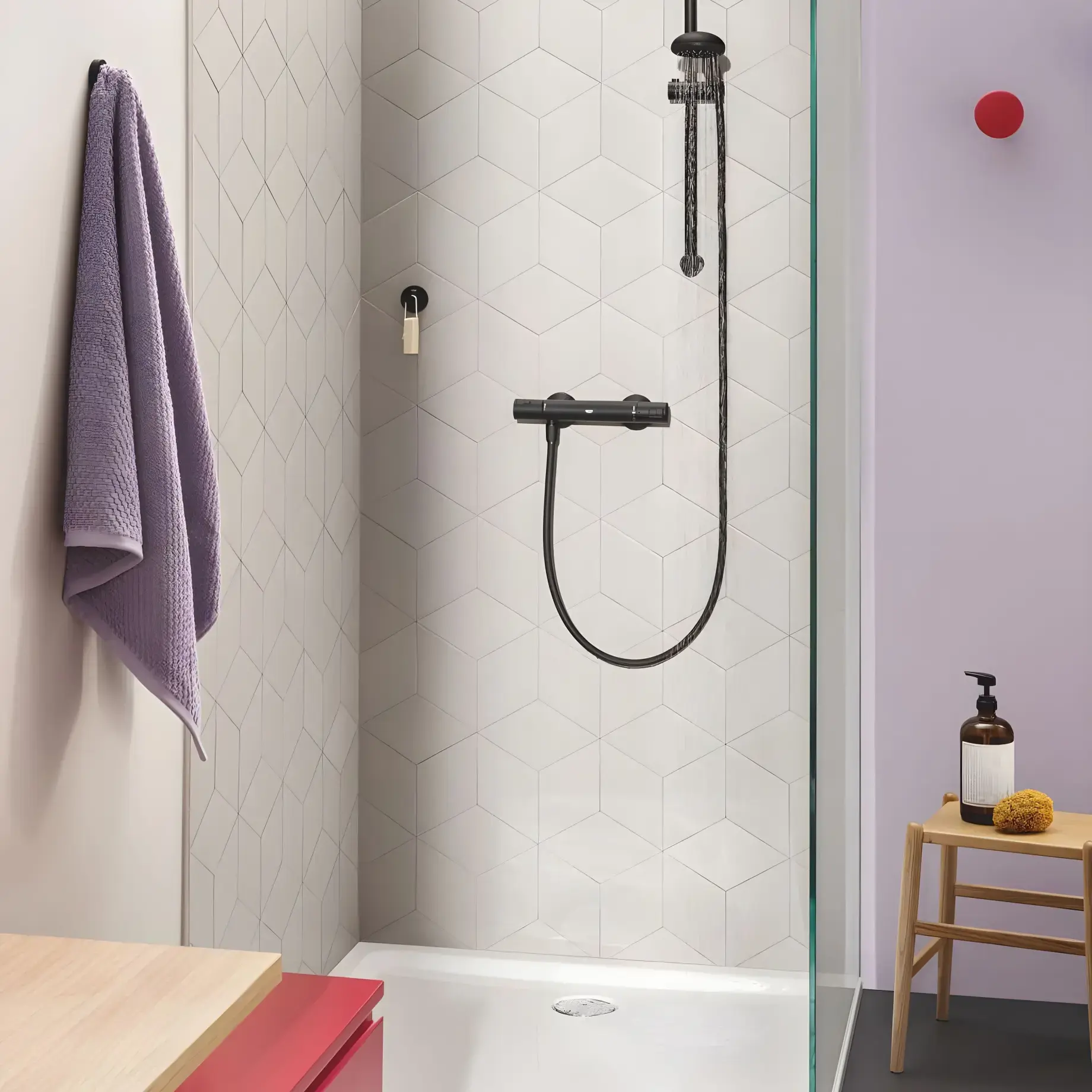 Термостат для душу Precision Start QuickFix Grohe 345942430 — бічний ракурс