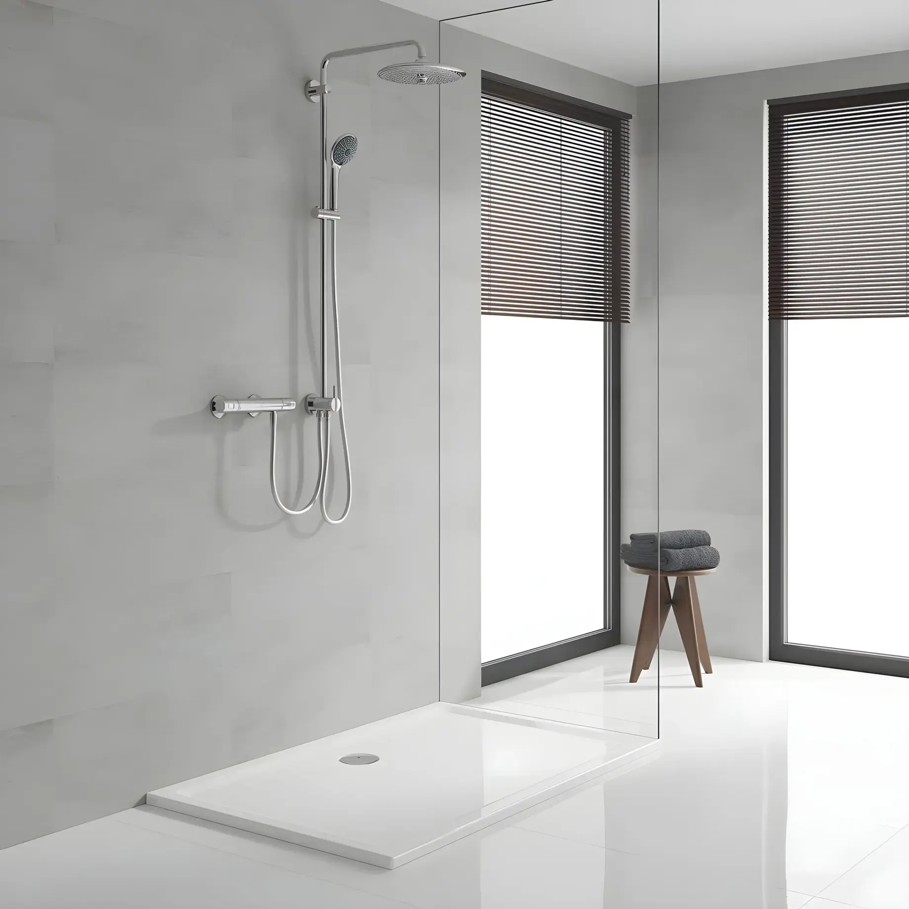 Термостат для душу Precision Trend QuickFix Grohe 34229002 — вид ззаду