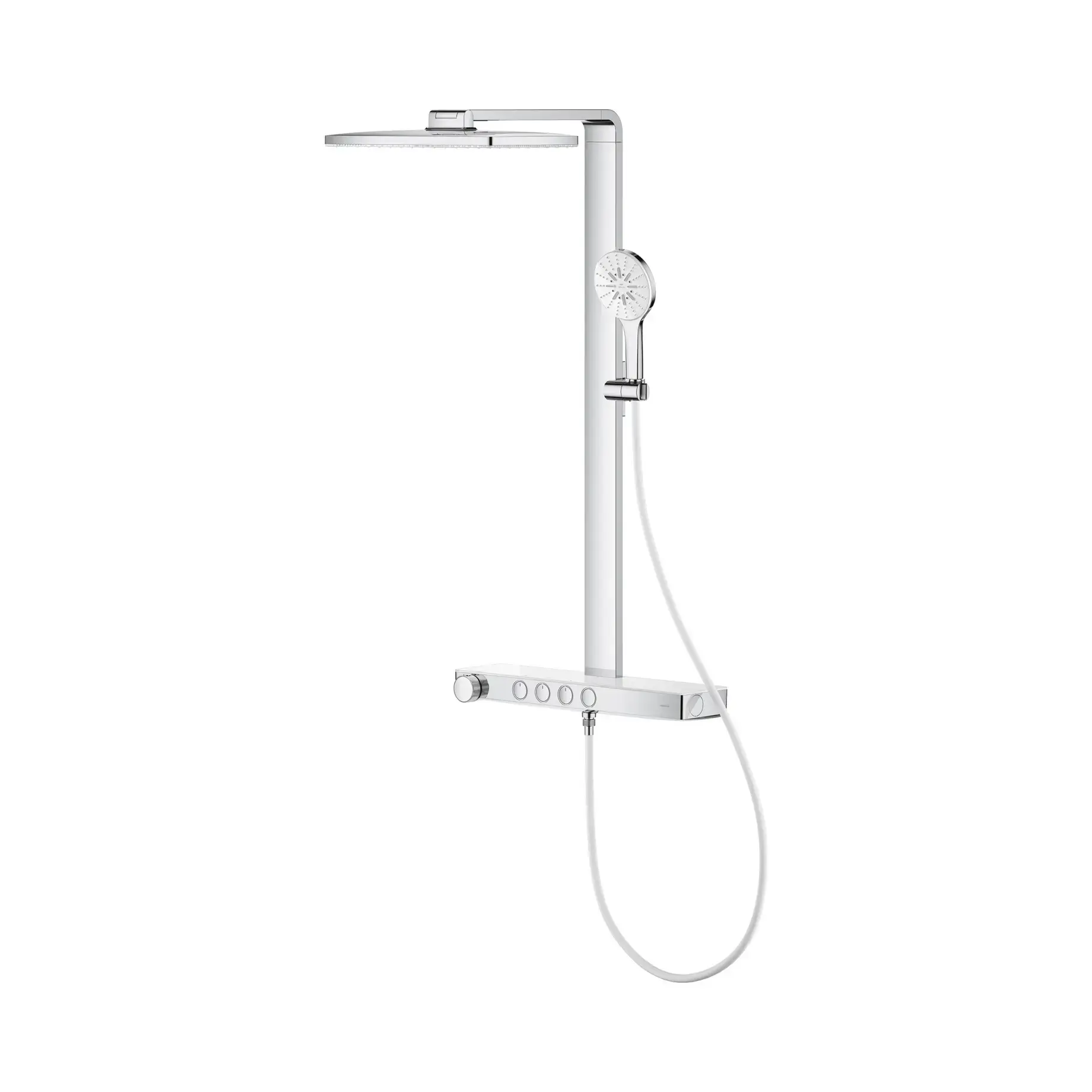 Душова система з термостатом Rainshower Aqua Pure Grohe 1009620000 — бічний ракурс