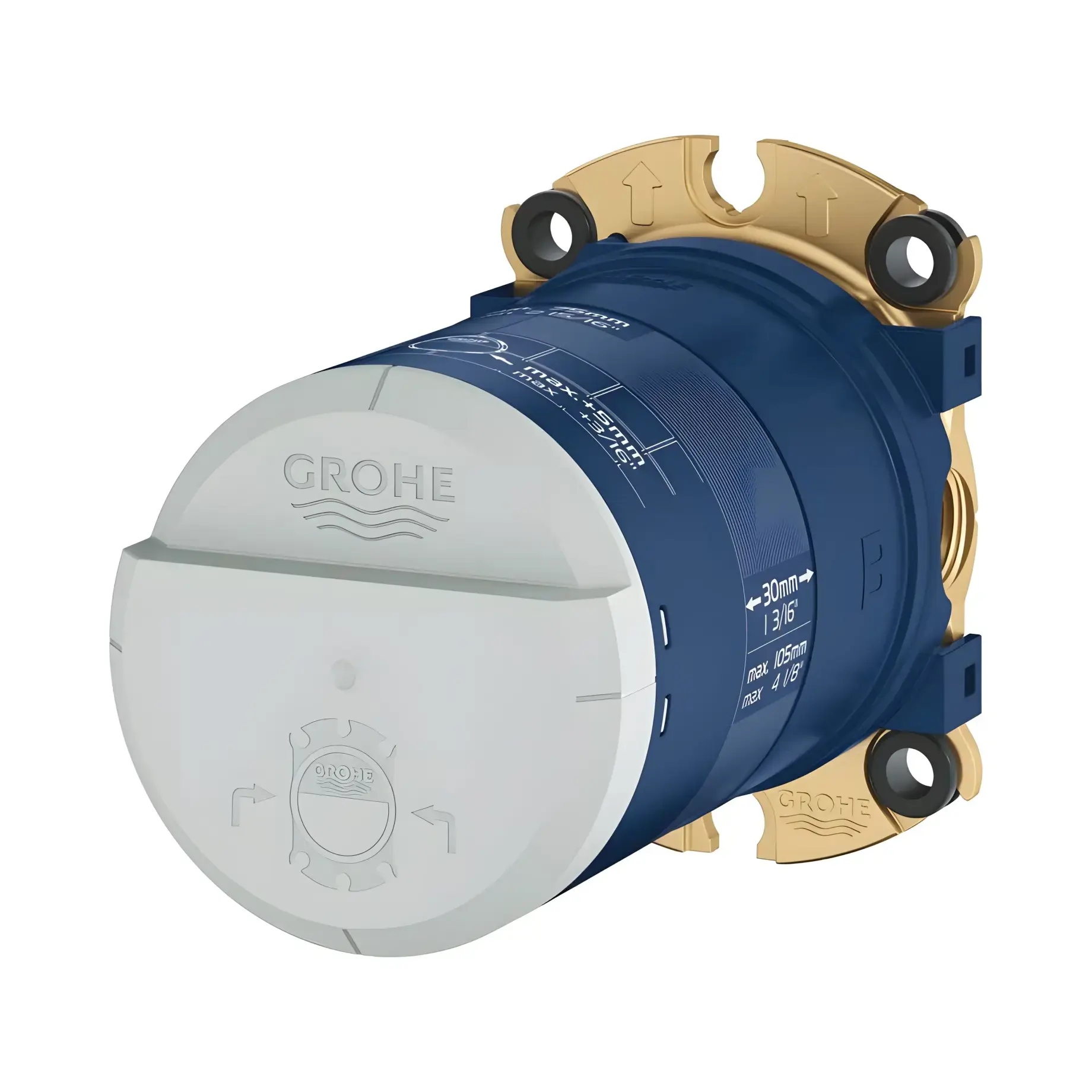 Універсальна вбудована частина для верхнього душу Rainshower Grohe 26483000 — бічний ракурс