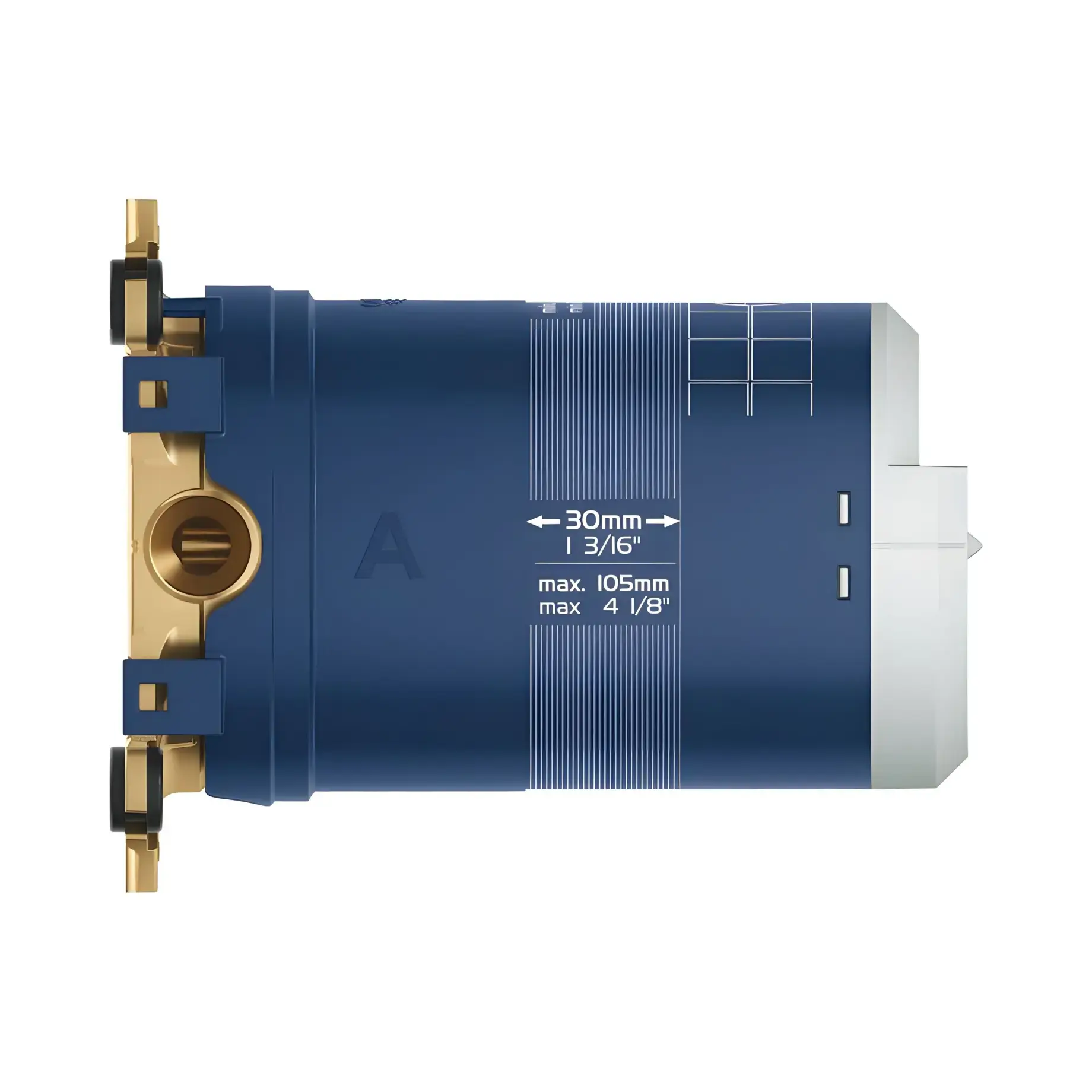 Універсальна вбудована частина для верхнього душу Rainshower Grohe 26483000 — вид згори