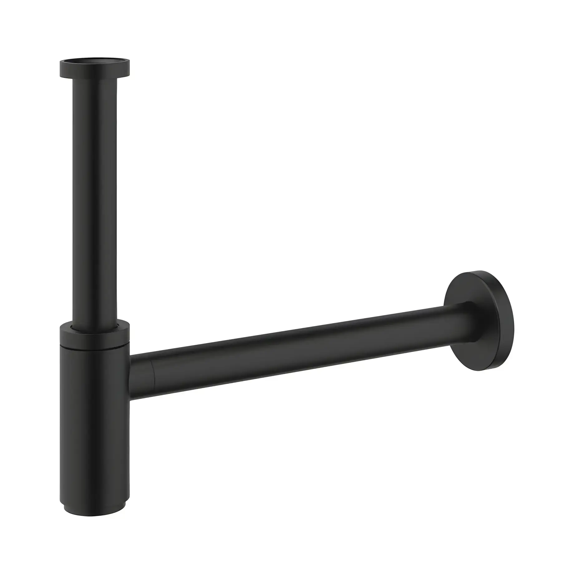 Сифон для раковини Grohe 29509KF0 Phantom Black — вид на білому тлі