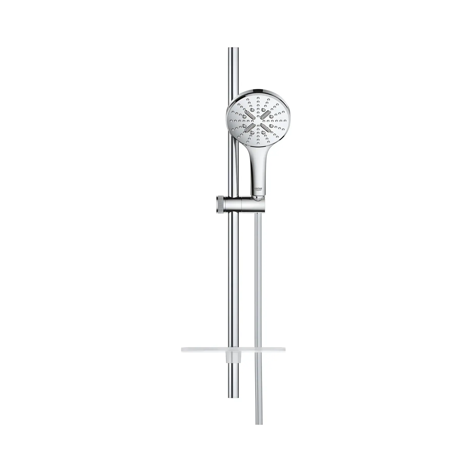 Душевой гарнитур на 3 типа струи со штангой 600 мм Rainshower SmartActive 130 Grohe 26546000 — деталь крупным планом