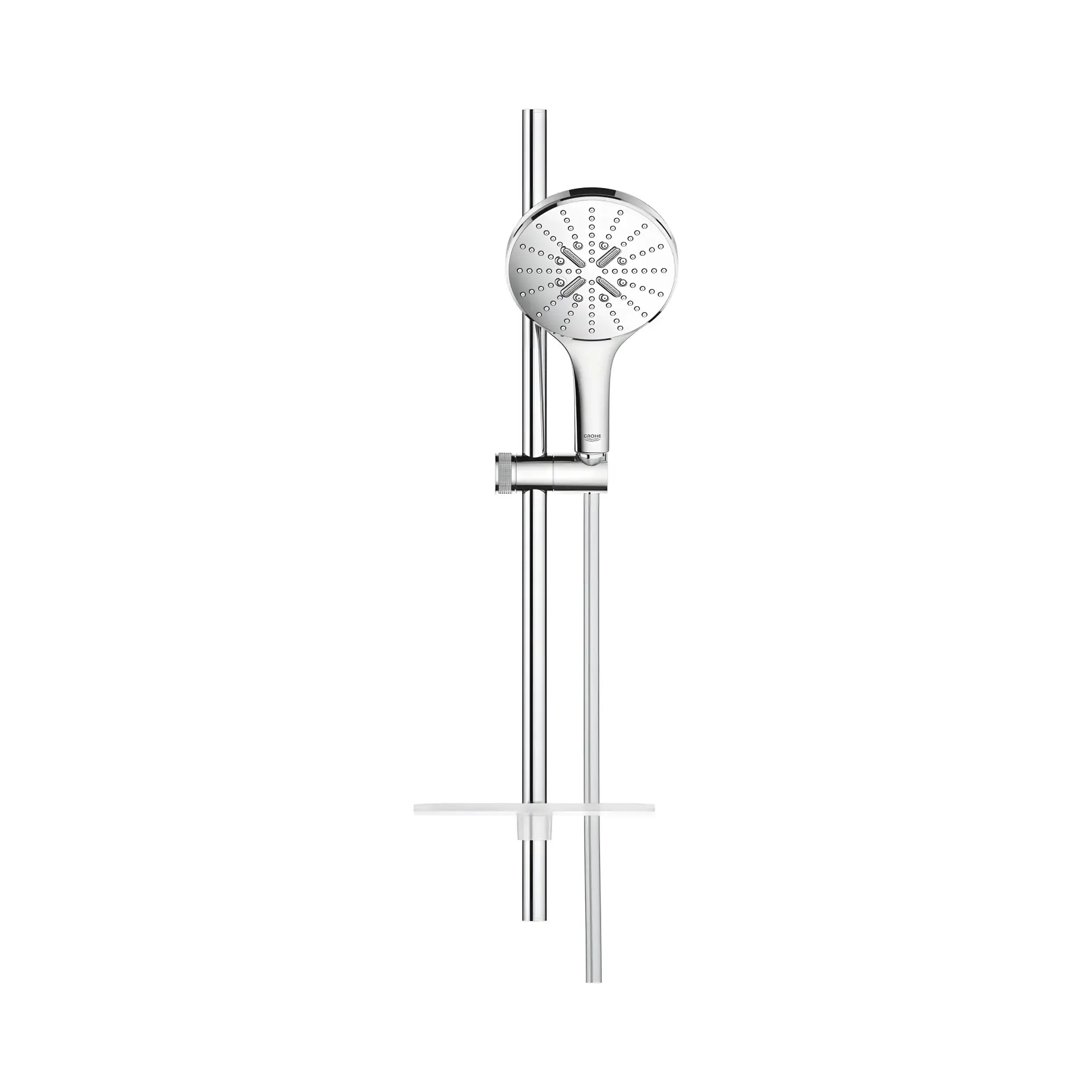 Душовий гарнітур на 3 типи стрюменю зі стійкою 600 мм Rainshower SmartActive 150 Grohe 26591000 — вид згори
