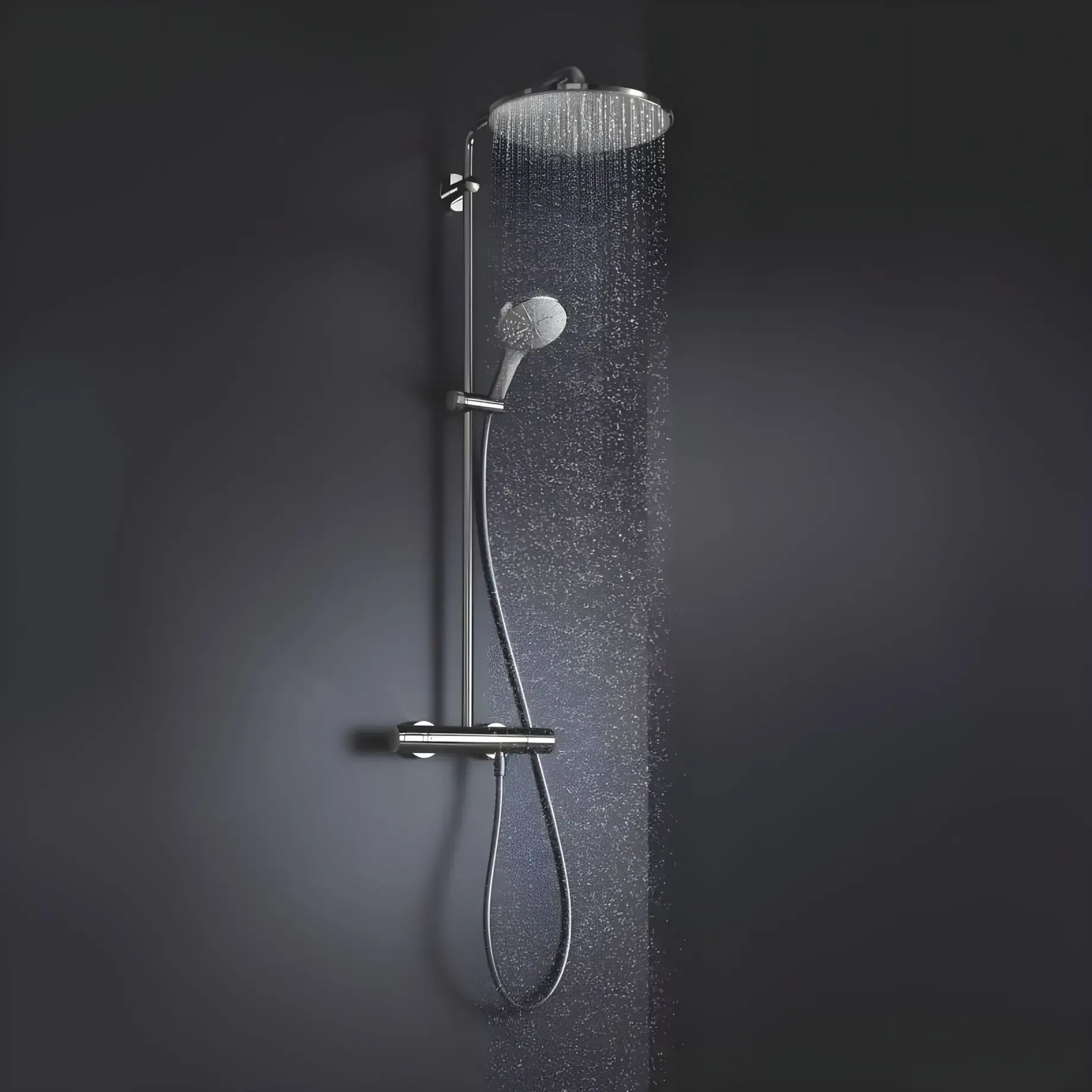 Душевая система с термостатом Rainshower SmartActive 310 Grohe 26647000 — вид спереди
