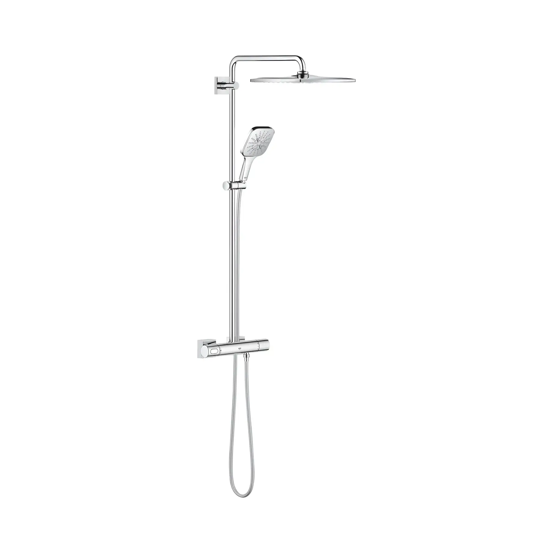 Душова система з термостатом Rainshower SmartActive 310 Grohe 26649000 Chrome — вид на білому тлі