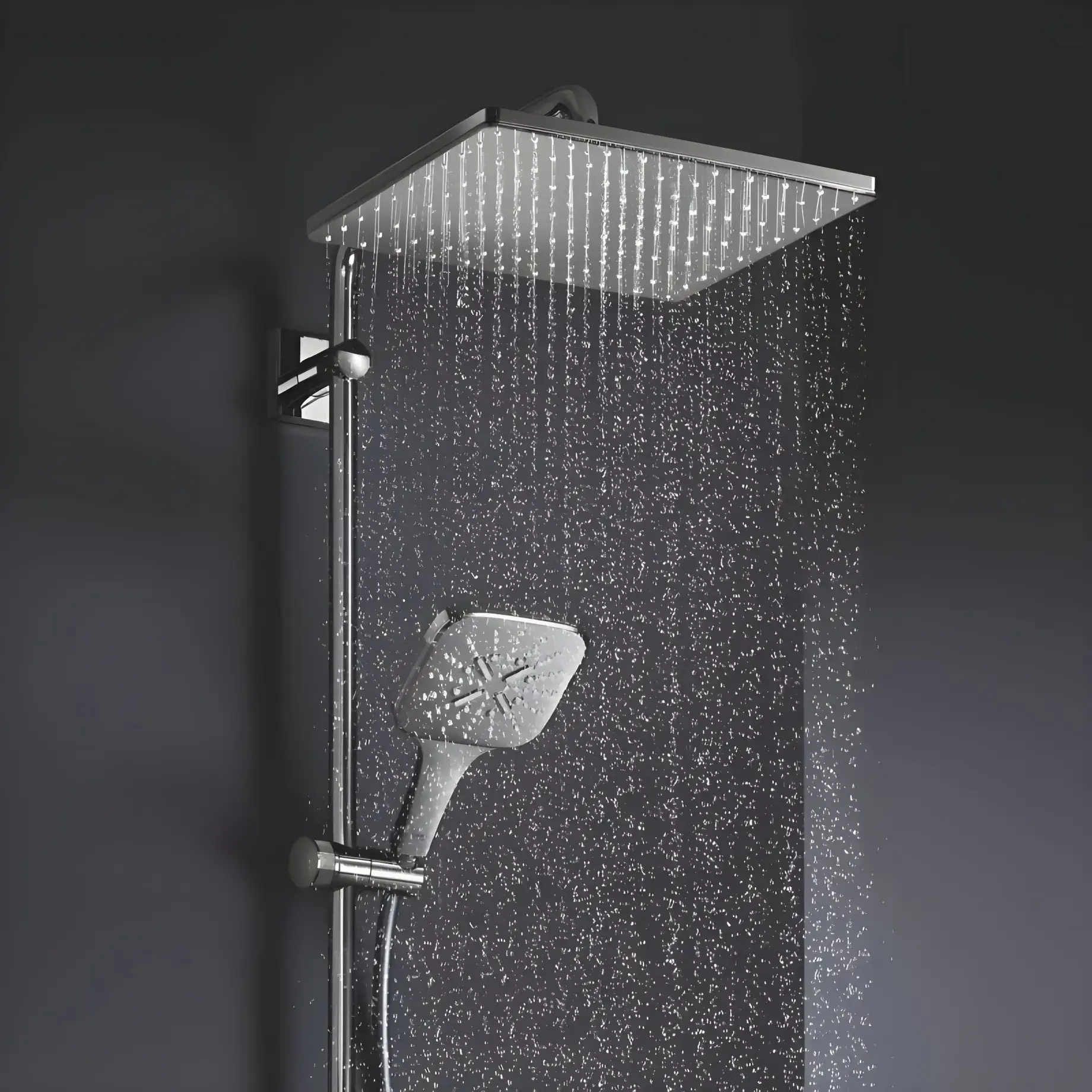 Душова система з термостатом Rainshower SmartActive 310 Grohe 26649000 — вид спереду