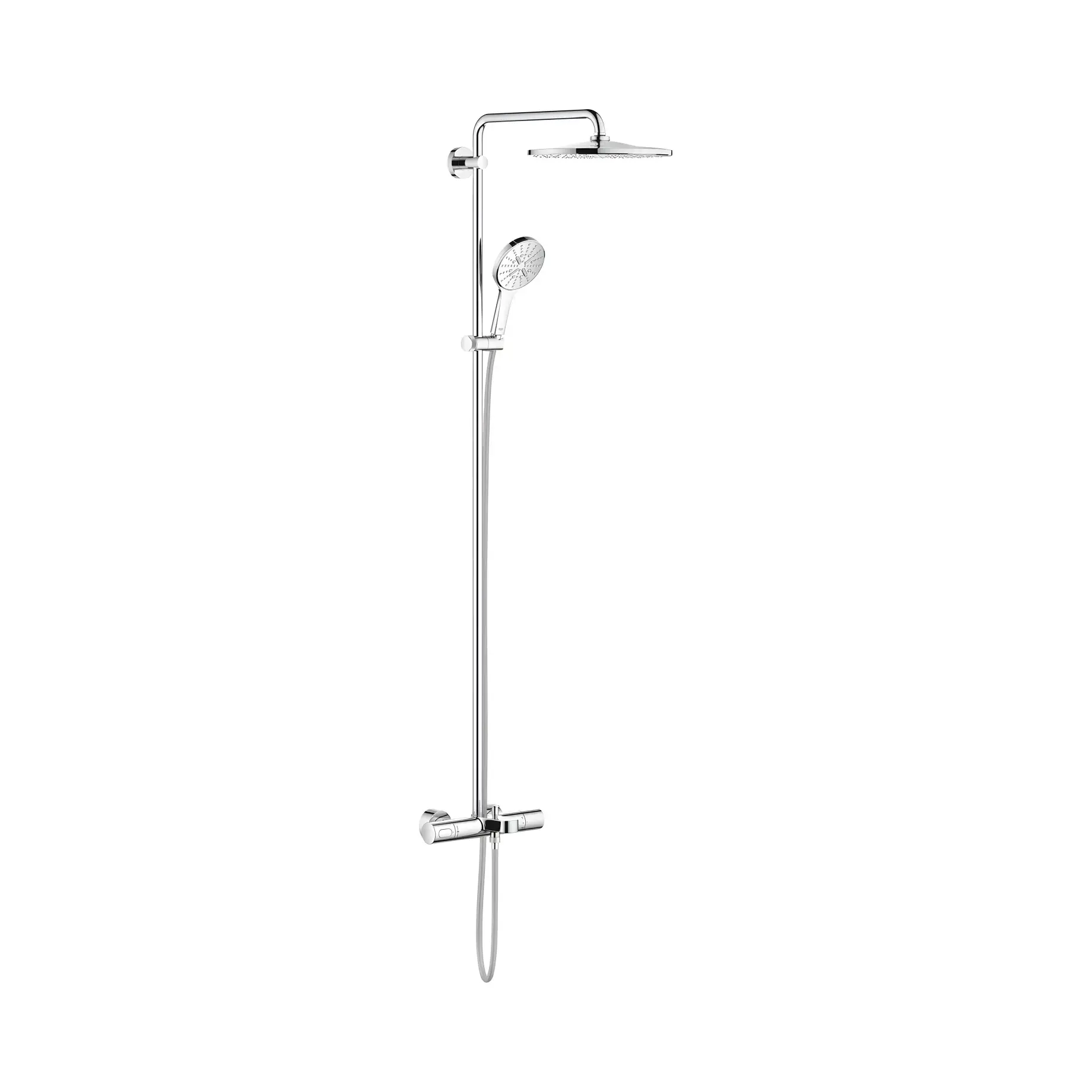 Душова система з термостатом з виливом для ванни Rainshower SmartActive 310 Grohe 26657000 Chrome — вид на білому тлі