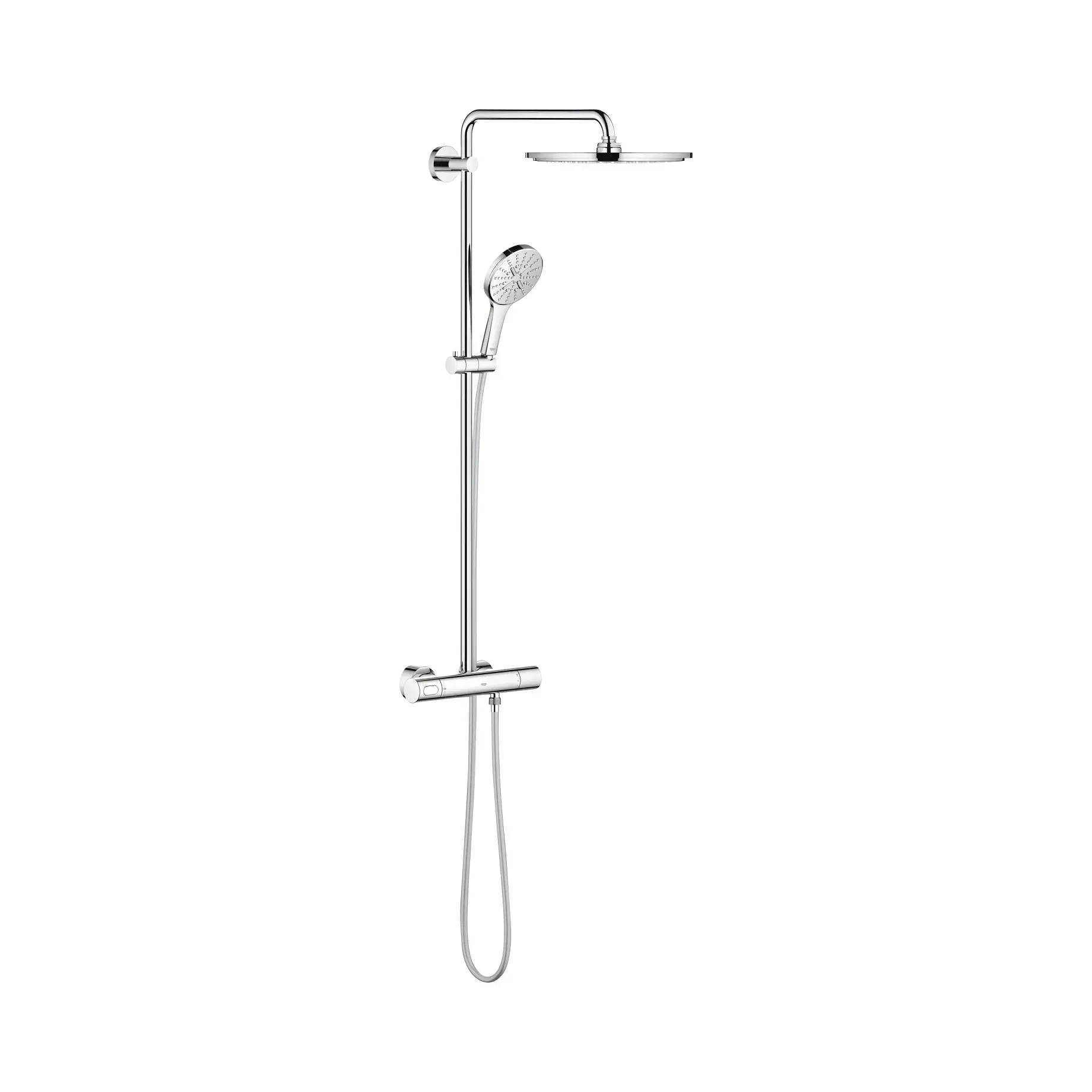 Душова система з термостатом Rainshower SmartActive 310 Grohe 27966001 Chrome — вид на білому тлі