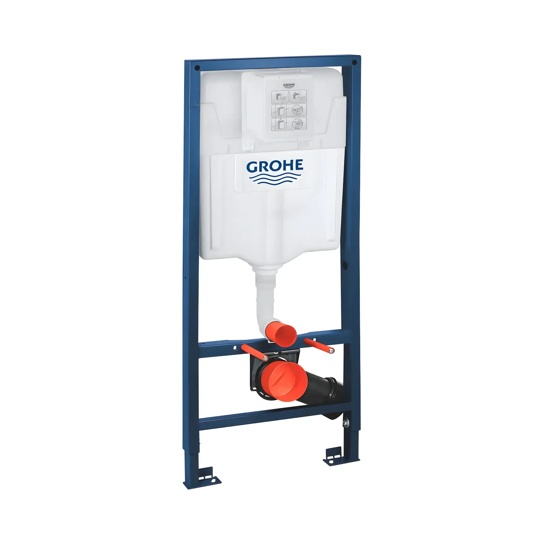 Інсталяція для унітазу Rapid SL Grohe 38528001 15 х 52 х 117 см — вид на білому тлі