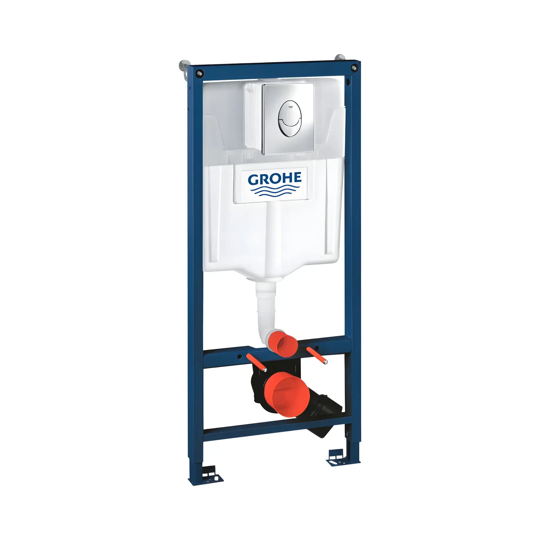 Інсталяція для унітазу Rapid SL 3 в 1 Grohe 38721001 Хром 113 х 50 х 13 см — вид на білому тлі