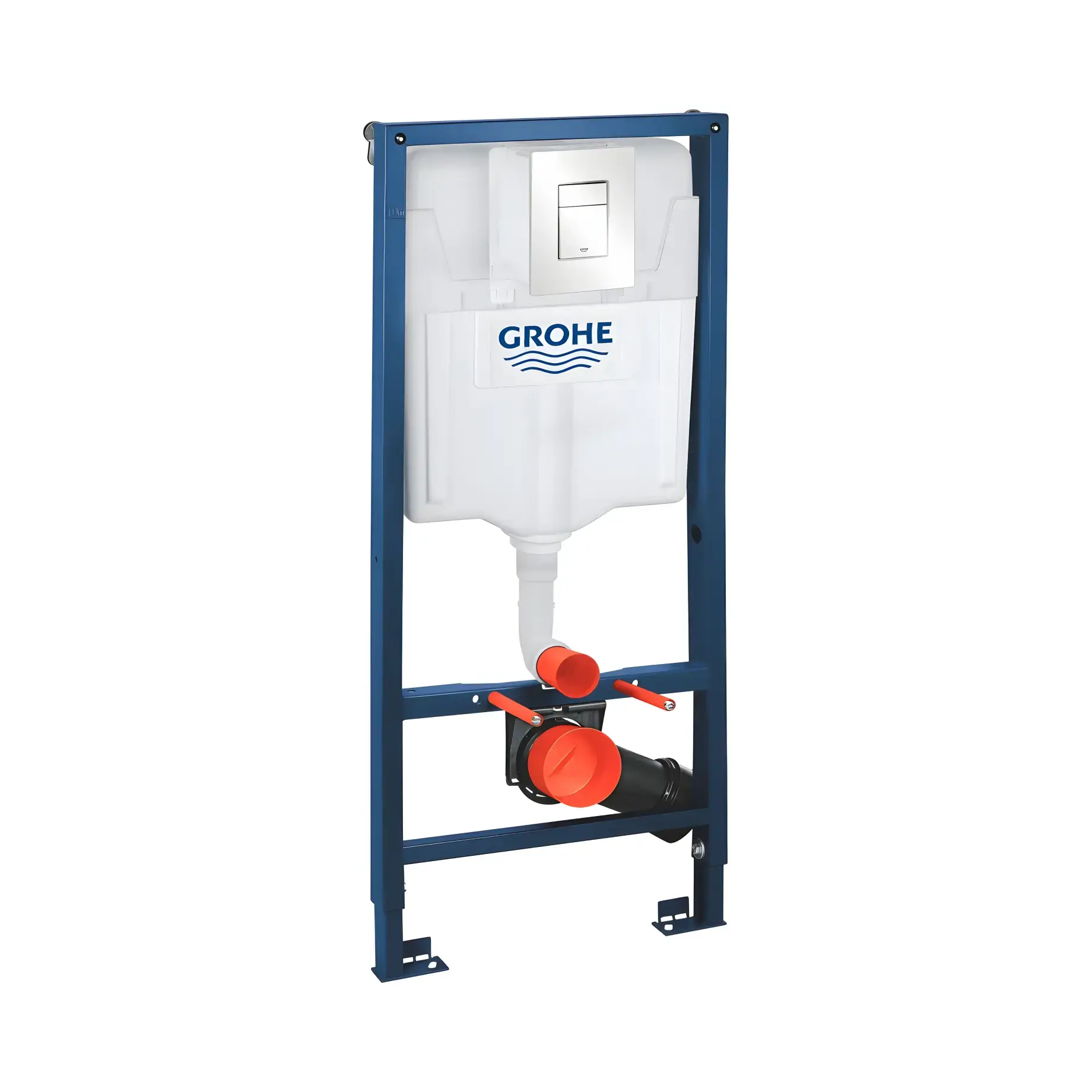 Інсталяція для унітазу Rapid SL 3 в 1 з клавішею Skate Cosmopolitan Grohe 38772SH0 — вид на білому тлі