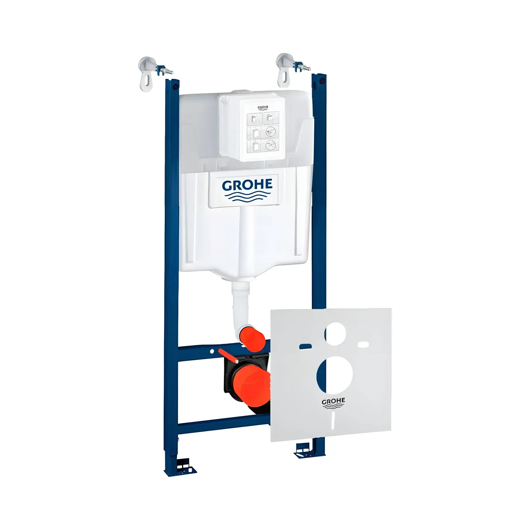 Інсталяція для унітазу Rapid SL 3 в 1 Grohe 3884000G 113 х 50 х 13 см — вид на білому тлі