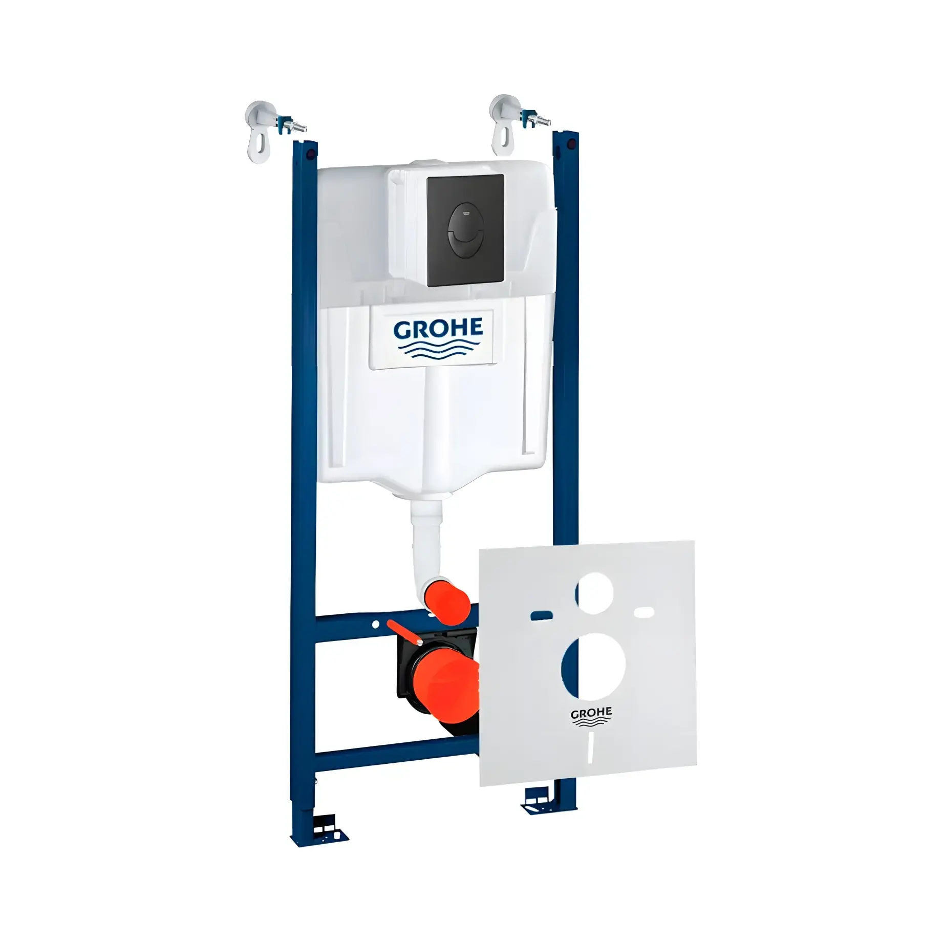 Інсталяці для унітазу 3884000G 3 в 1 з клавішею Skate Air Grohe 3884000G_38505KF0 — вид на білому тлі