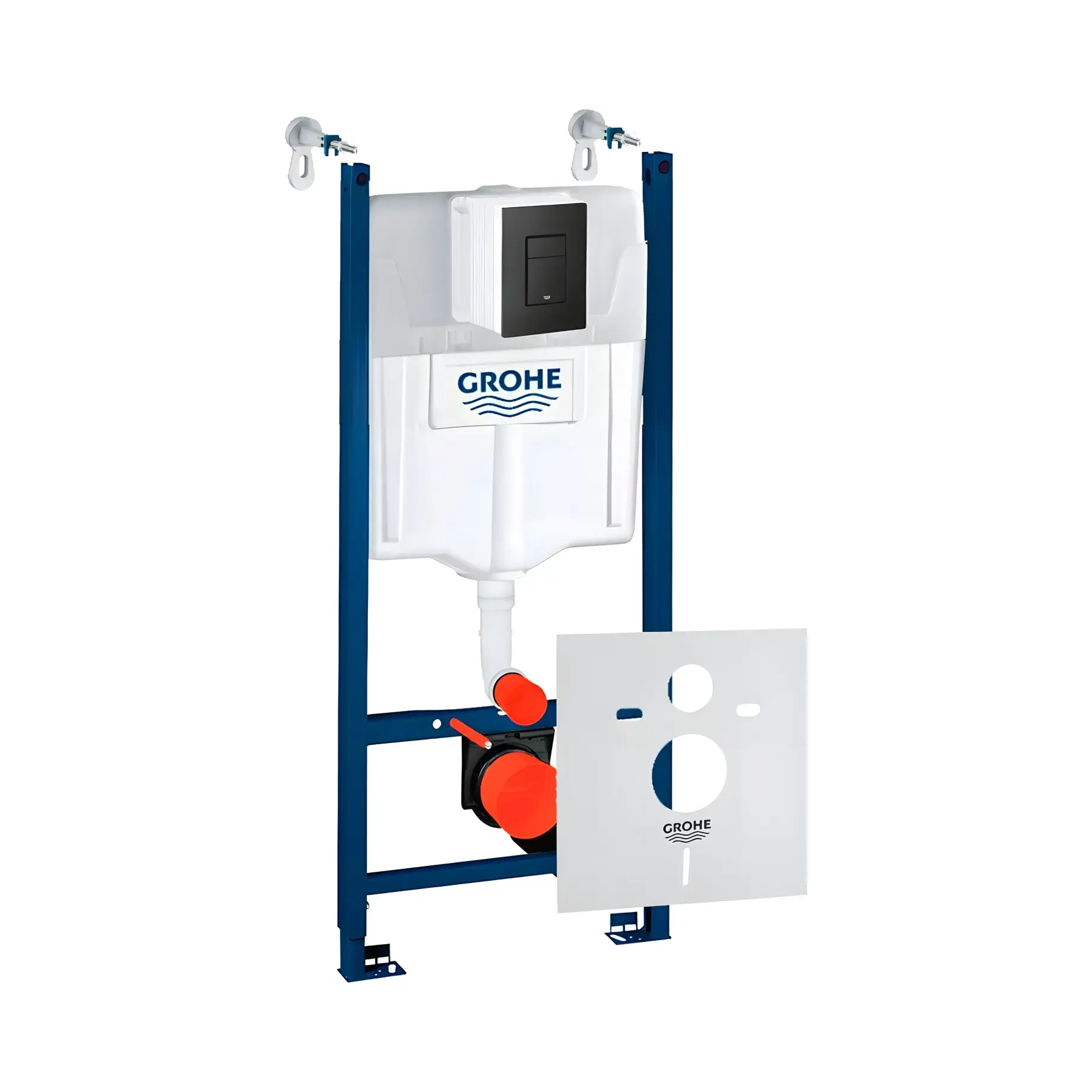 Інсталяція для унітазу Rapid SL 4 в 1 Grohe 3884000G+38732KF0 — вид на білому тлі