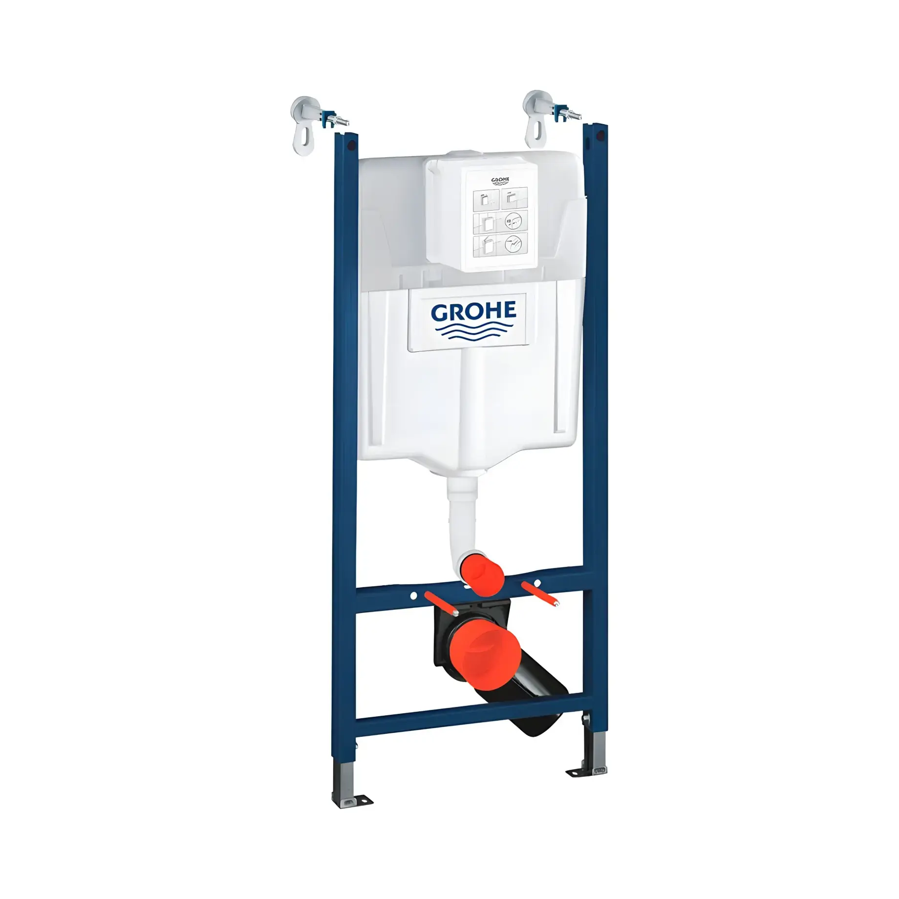 Інсталяція для унітазу Rapid SL 2 в 1 Grohe UA388400WG 13 х 50 х 113.5 см — вид на білому тлі