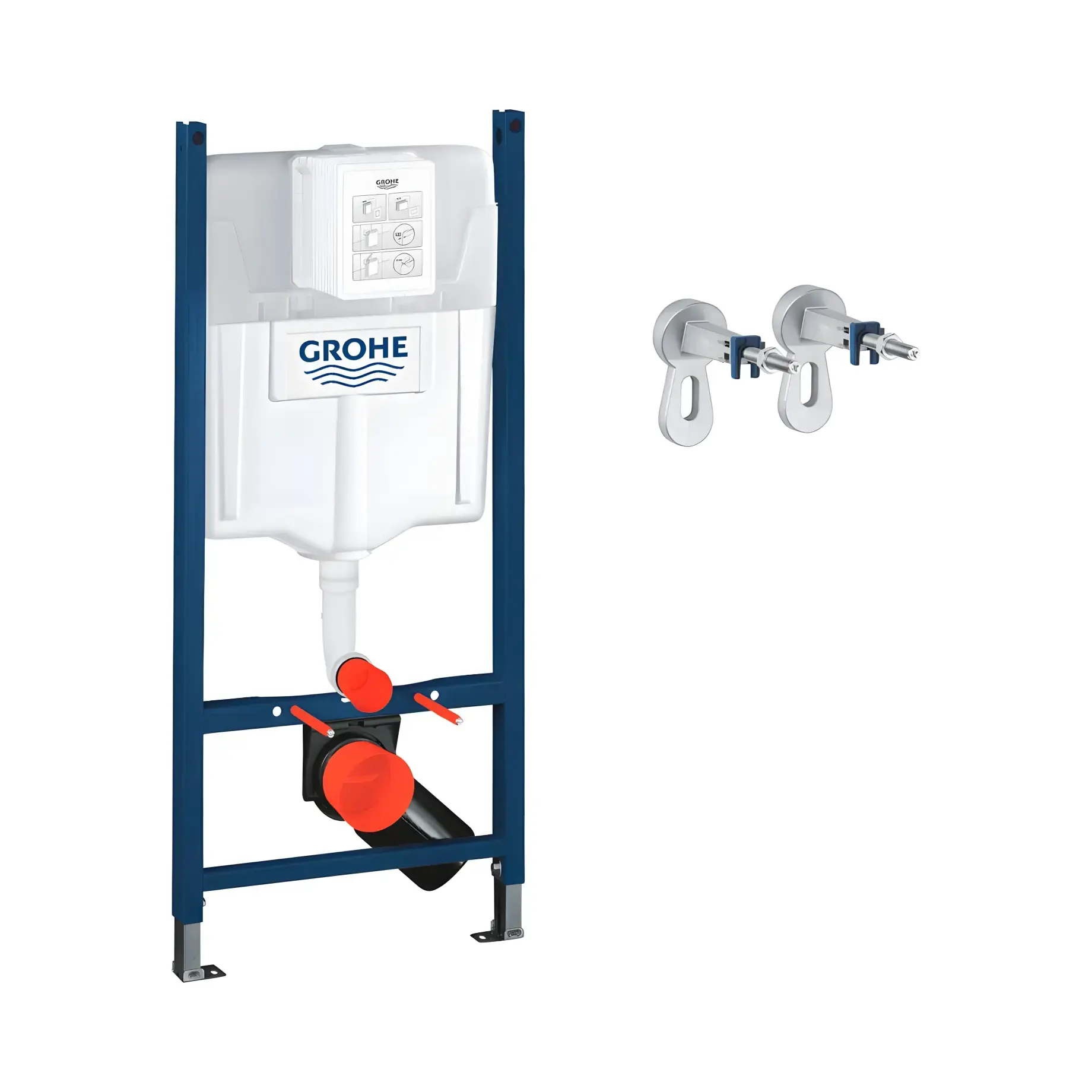 Інсталяція для унітазу Rapid SL 2 в 1 Grohe UA388400WG — вид спереду