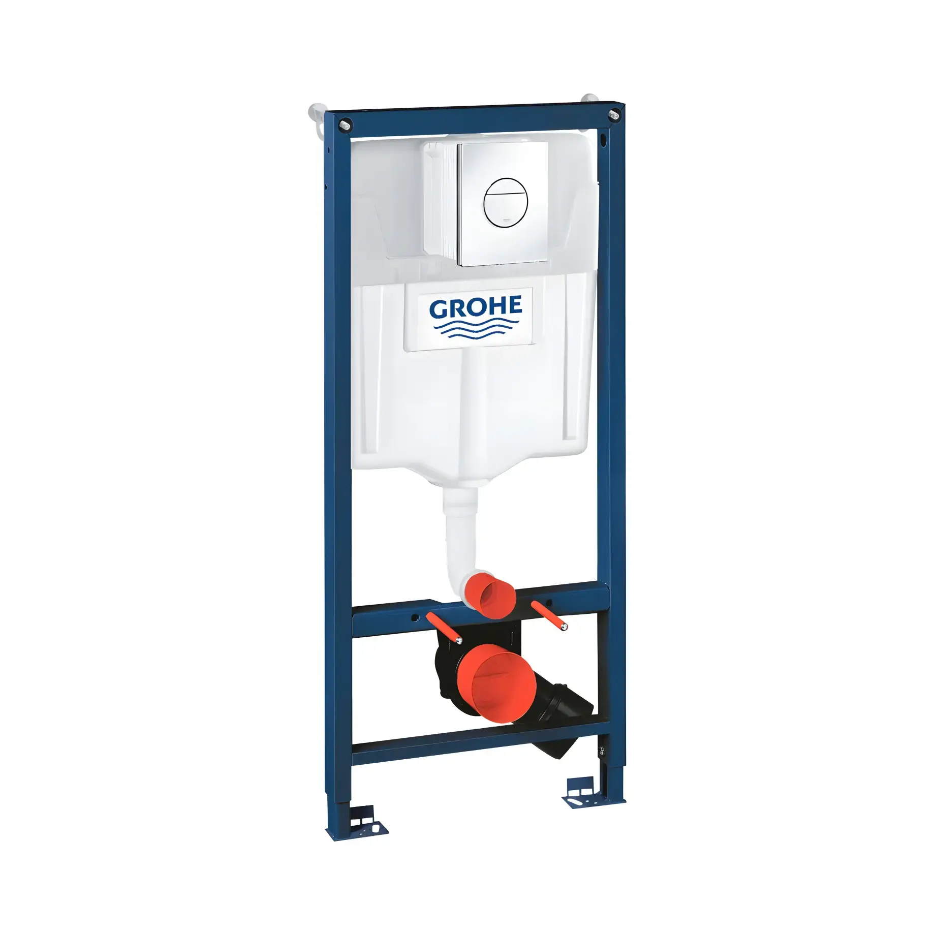 Інсталяція для унітазу Solido 3 в 1 Grohe 38832000 Хром 113 х 50 х 13 см — вид на білому тлі