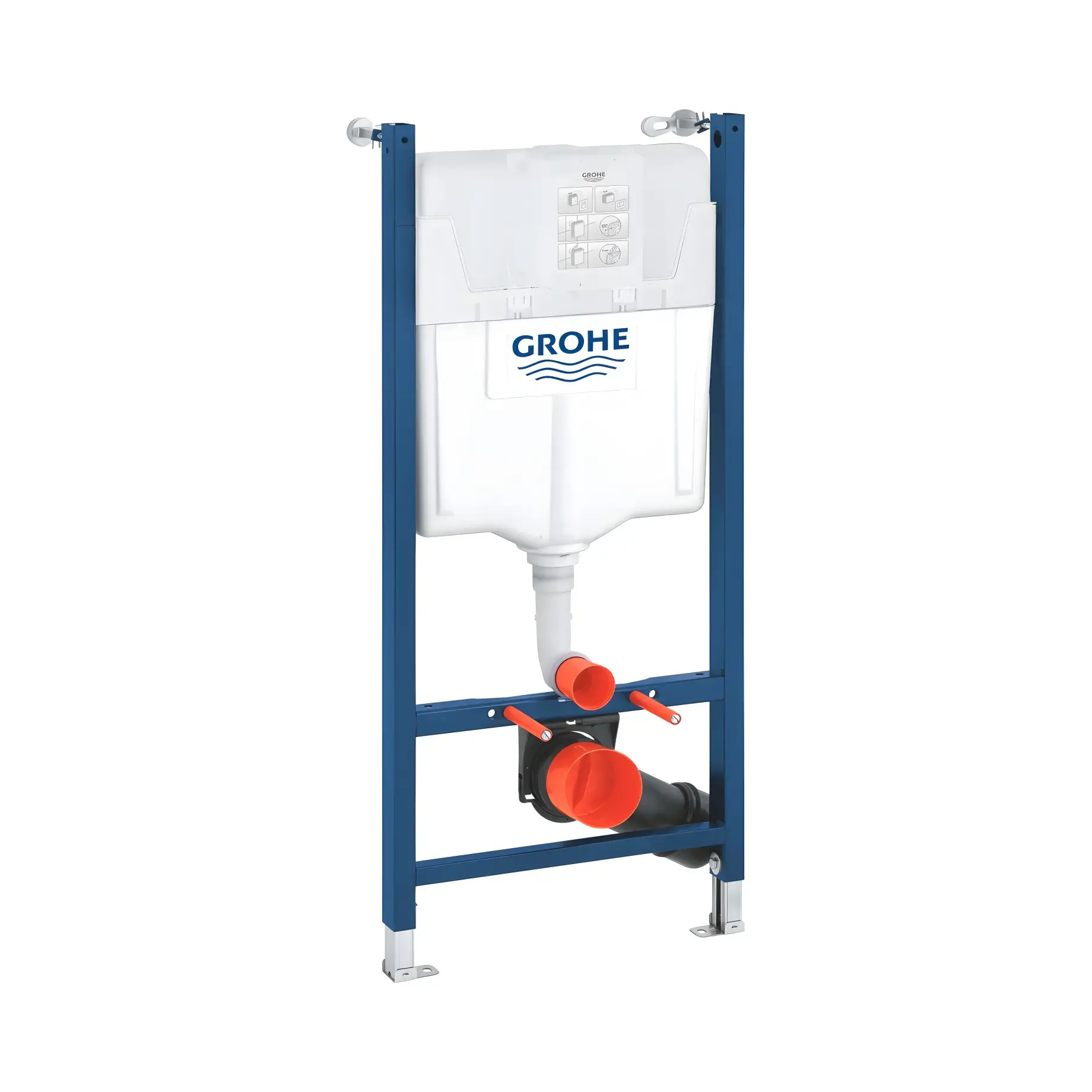 Інсталяція для унітазу Solido 2 в 1 Grohe 38971000 113 х 50 х 13 см — вид на білому тлі