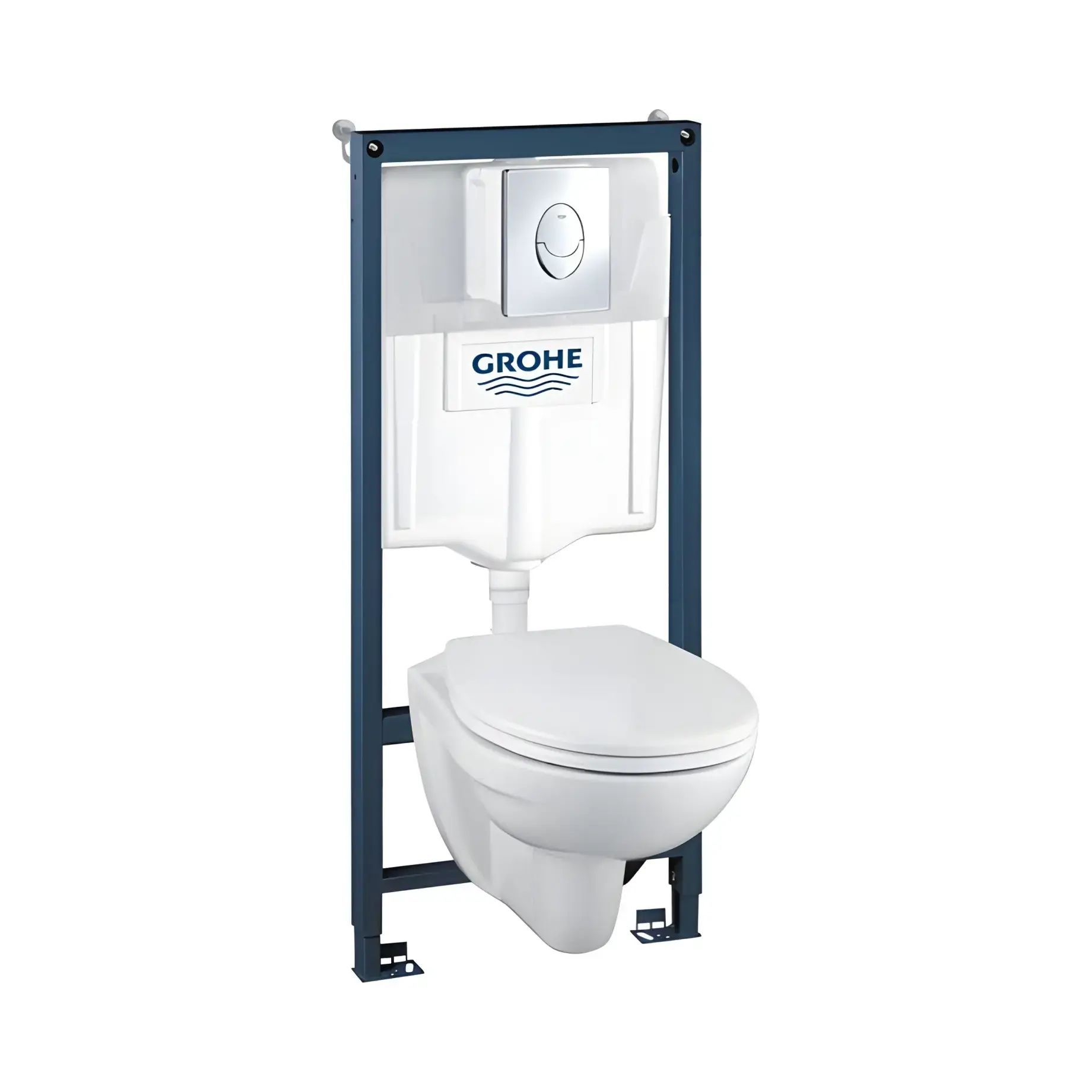 Комплект для унітаза з інсталяціюєю 4 в 1 Solido Perfect Grohe 39192000 — вид на білому тлі