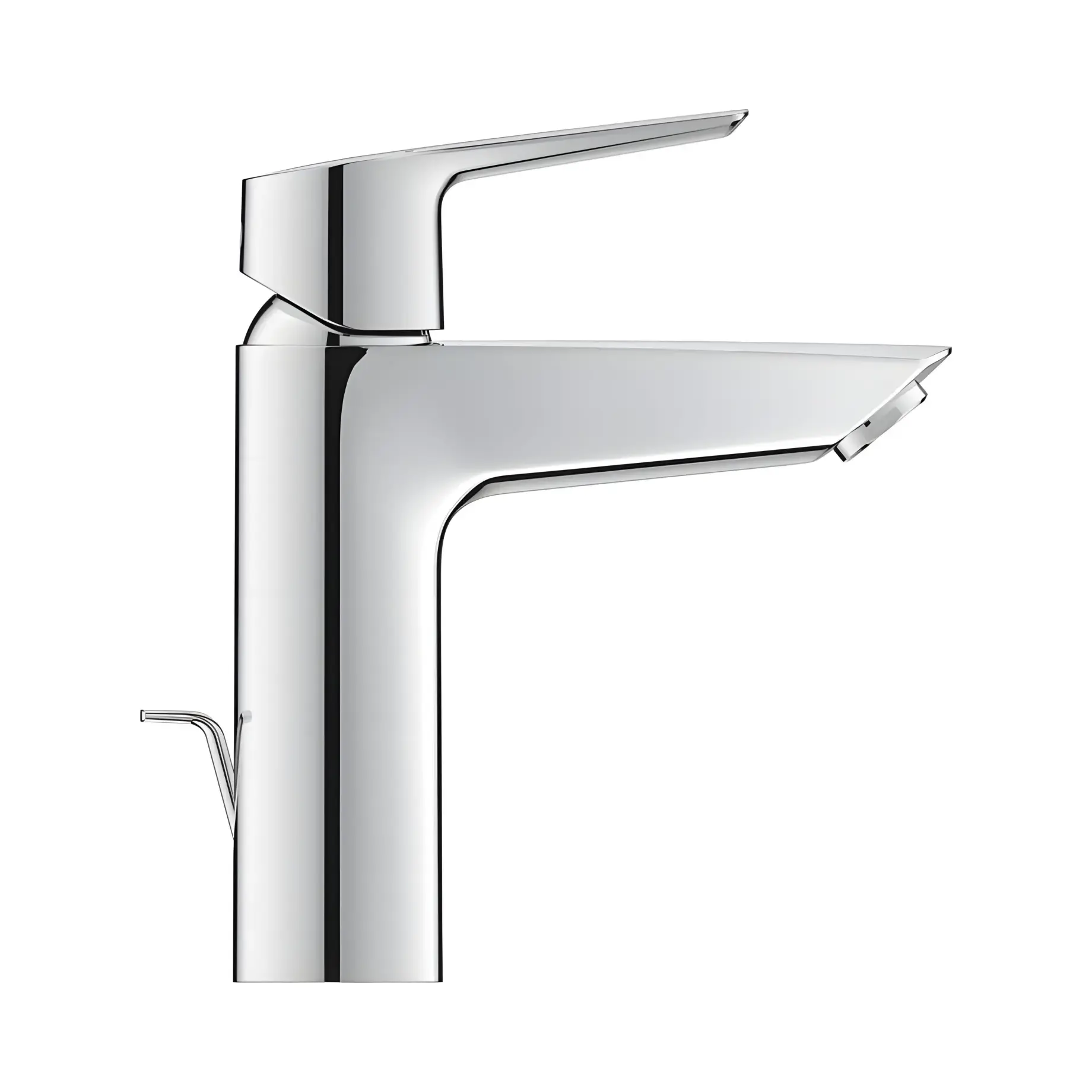 Змішувач для раковини Start з донним клапаном, розмір М QuickFix Grohe 23455002 Chrome — вид ззаду