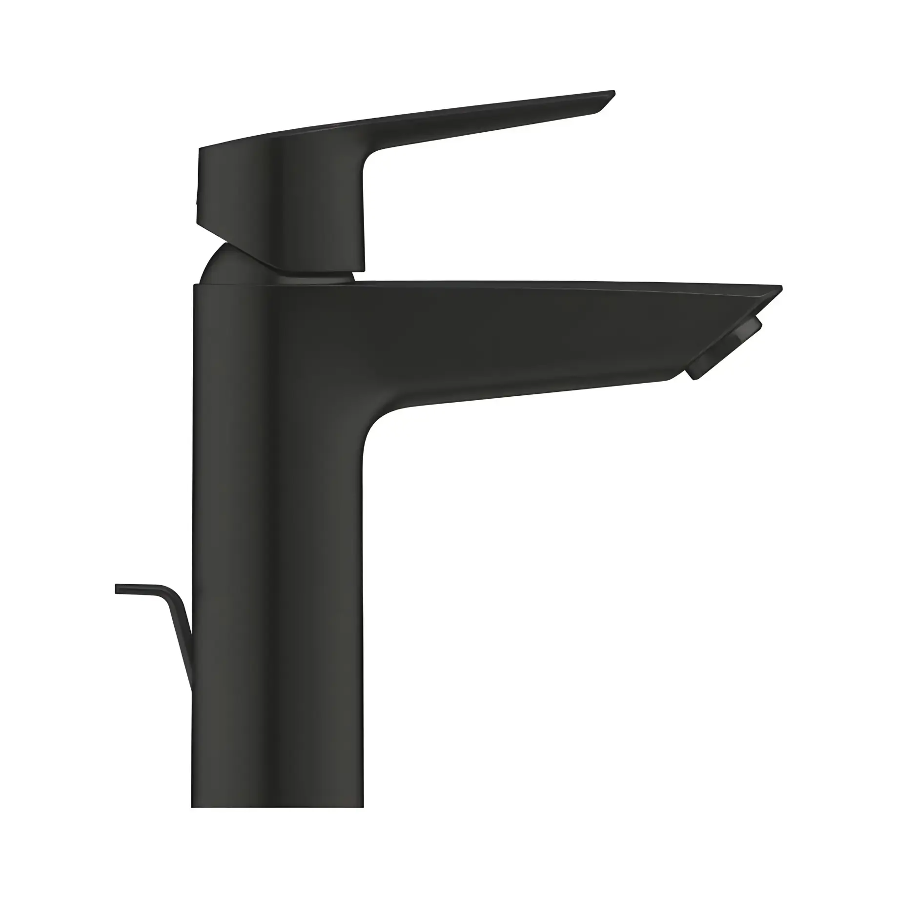 Змішувач для раковини Start з донним клапаном, розмір М QuickFix Grohe 234552432 Matt Black — вид спереду