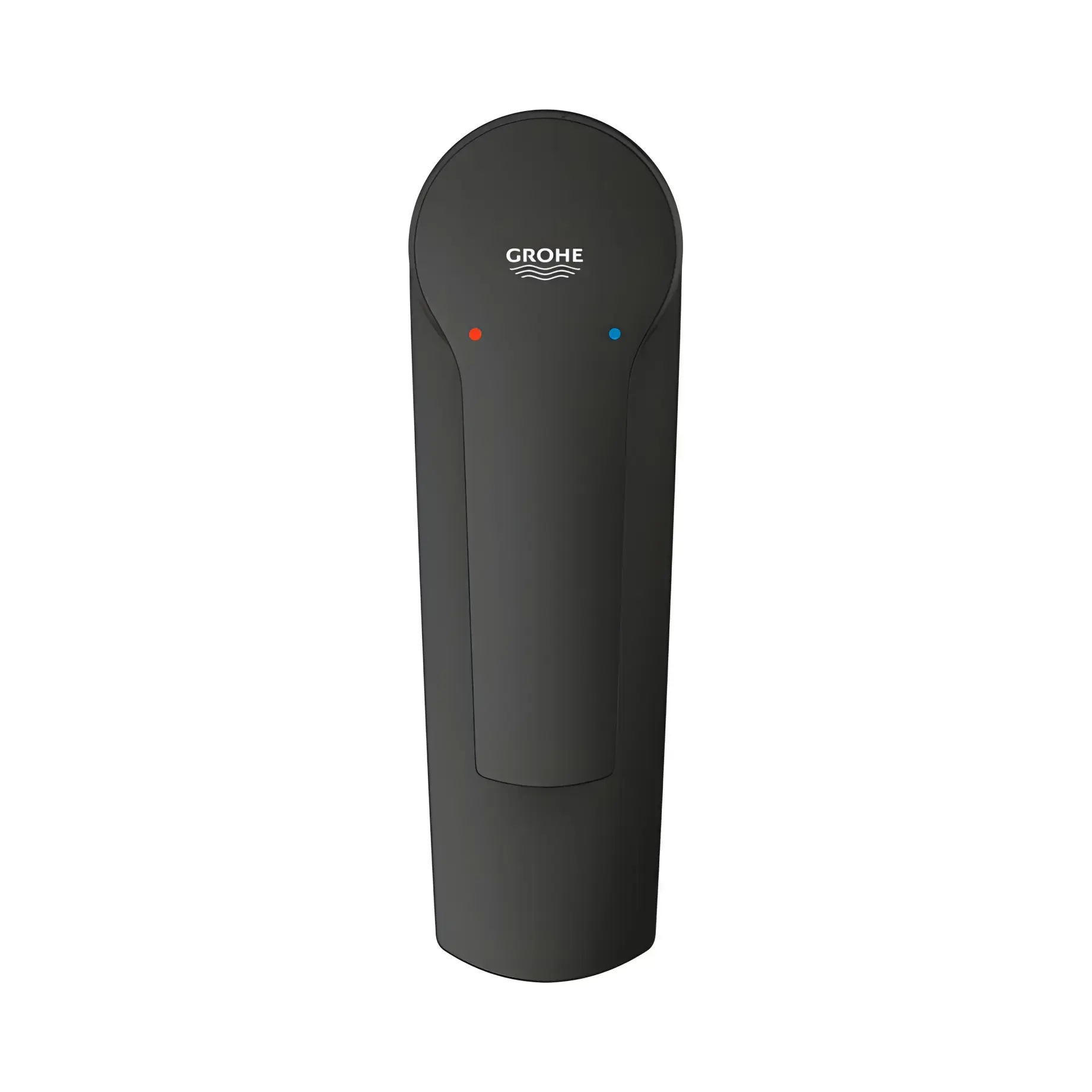 Змішувач для раковини Start з донним клапаном Push-Open, розмір S QuickFix Grohe 235502432 Matt Black — ракурс 3/4