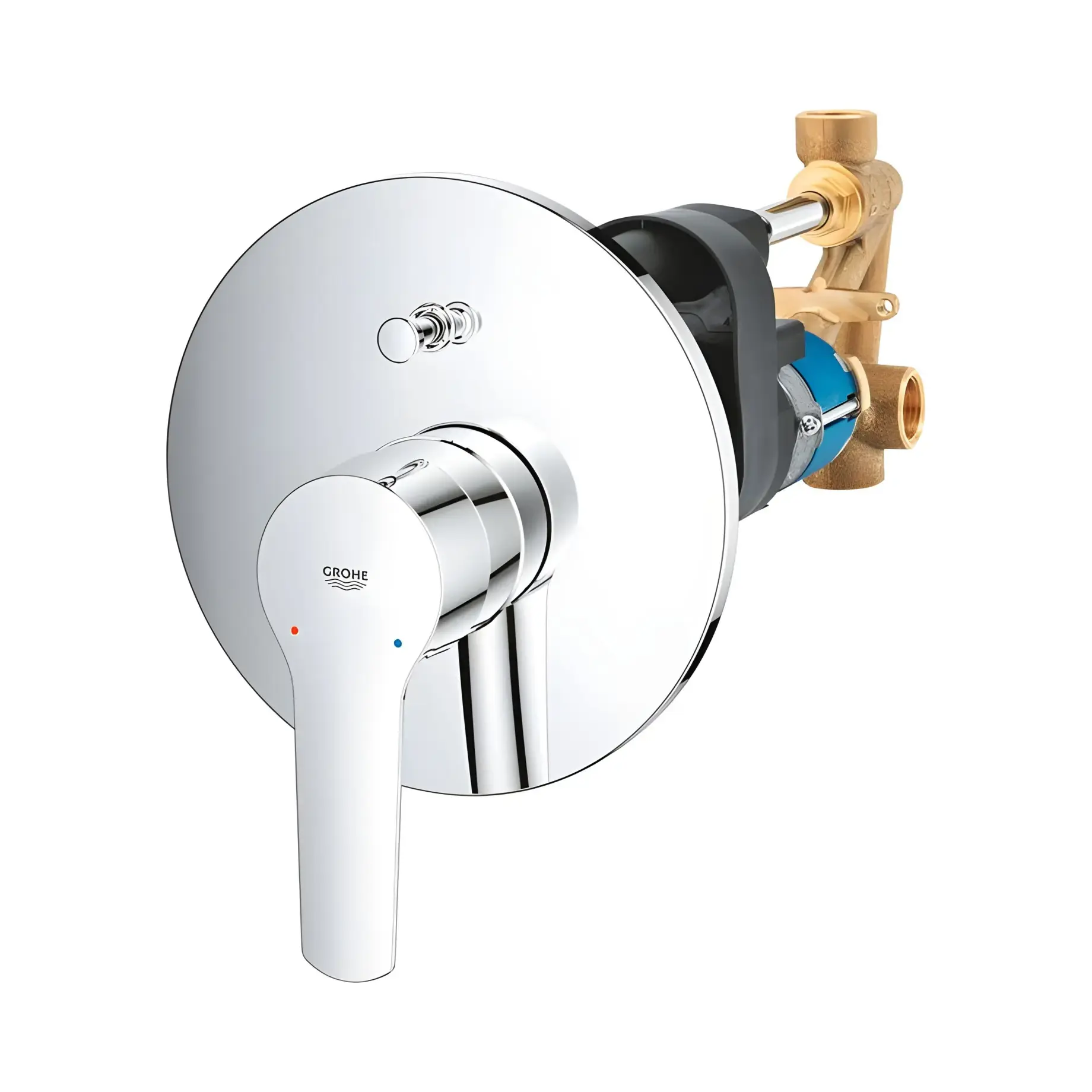 Змішувач для ванни/душу прихованого монтажу Start QuickFix Grohe 23558002 — вид згори
