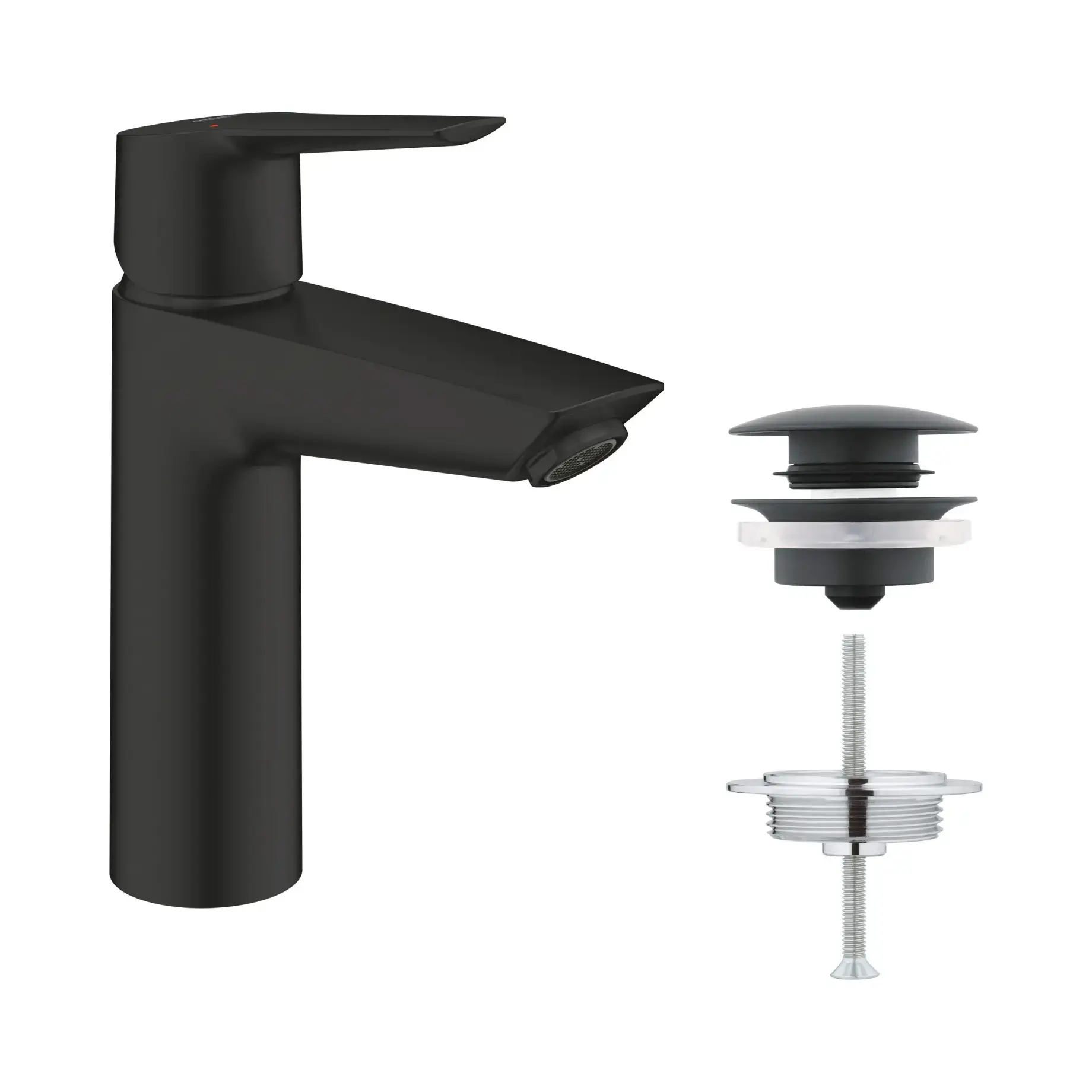 Змішувач для раковини Start з донним клапаном Push-Open, розмір M QuickFix Grohe 235752432 — вид всередину