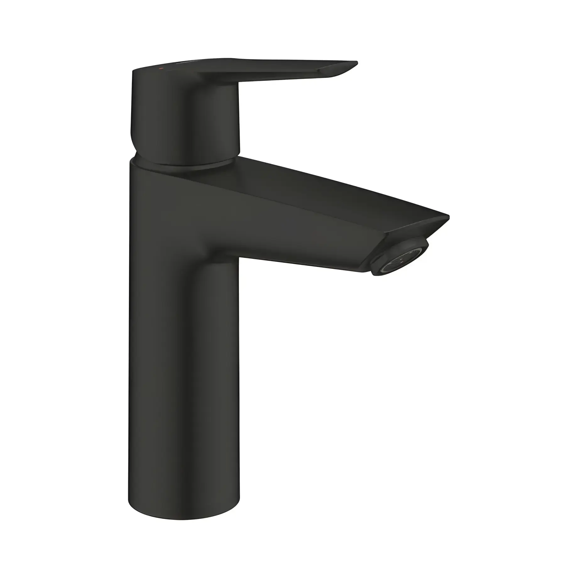 Змішувач для раковини Start з донним клапаном Push-Open, розмір M QuickFix Cold Start Grohe 237462432 Matt Black — вид на білому тлі