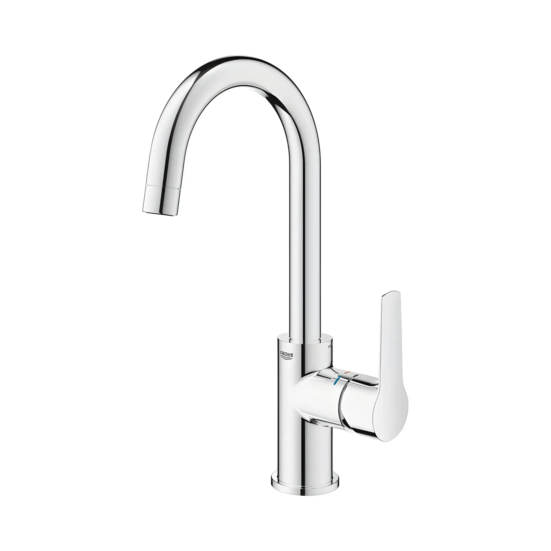 Змішувач для раковини високий Start, з донним клапаном розмір L QuickFix Grohe 24203002 Chrome — ракурс 3/4