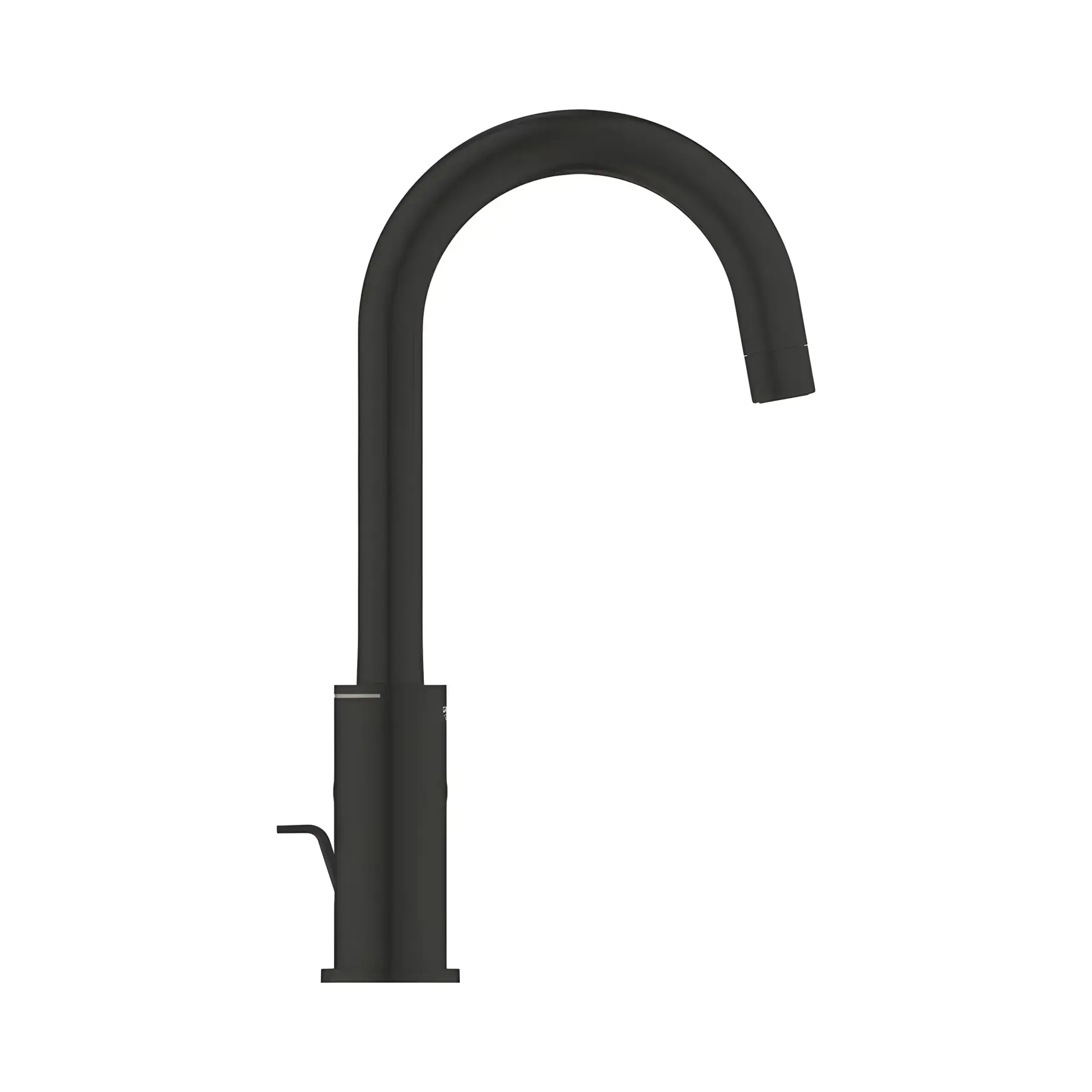 Змішувач для раковини високий Start, з донним клапаном, розмір L QuickFix Grohe 242032432 Matt Black — вид спереду