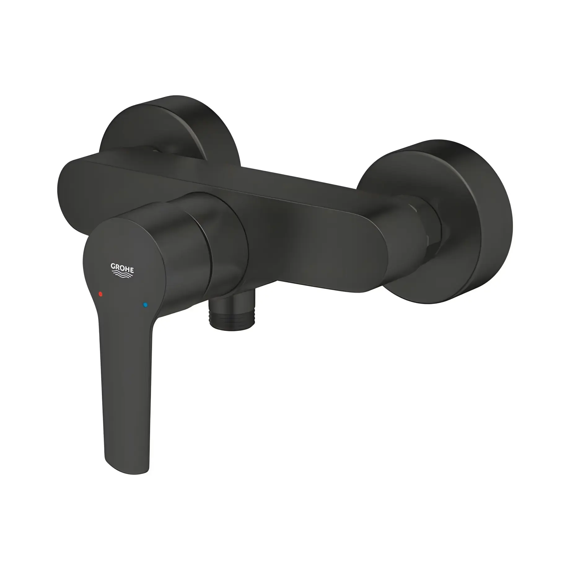 Змішувач для душу Start QuickFix Grohe 242082432 Matt Black — бічний ракурс