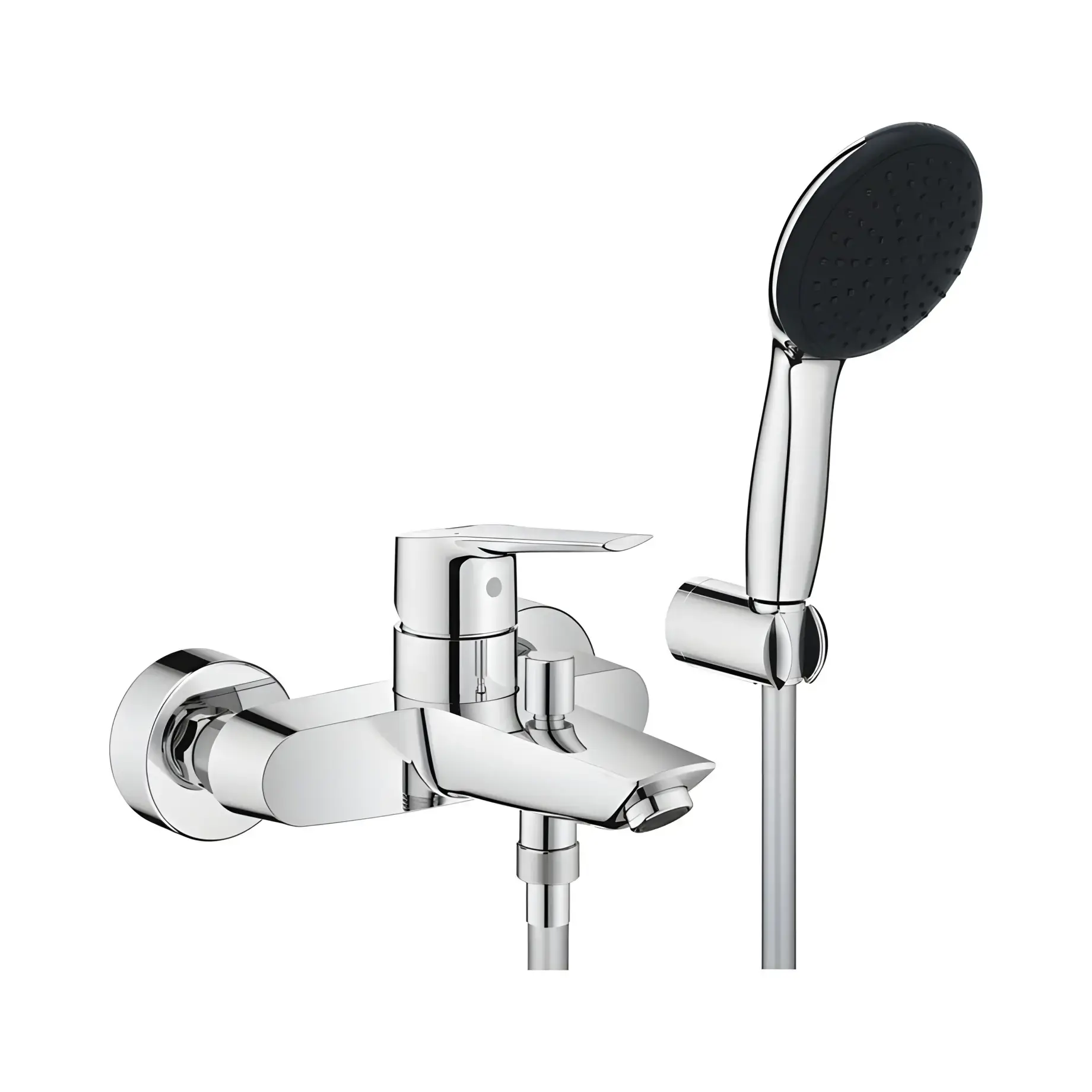 Змішувач для ванни Start QuickFix з душовим гарнітуром Grohe 25283002 — вид на білому тлі