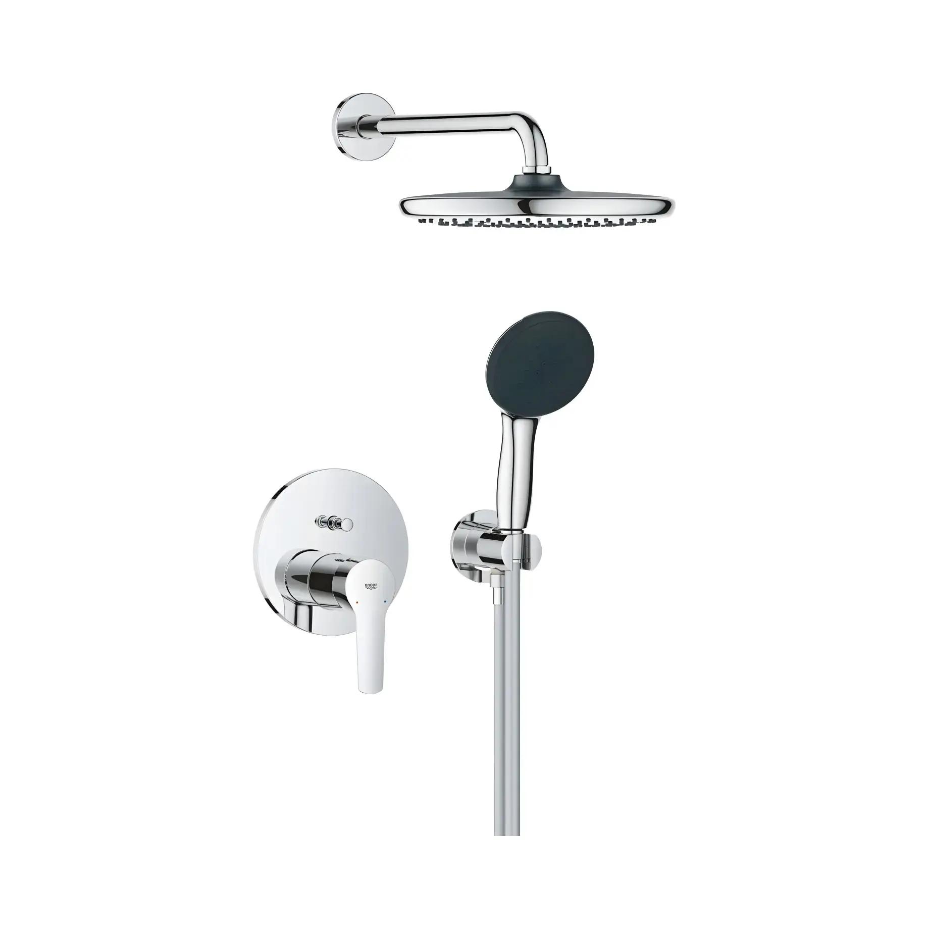 Душова система прихованого монтажу Start з Vitalio Start 250 Grohe 25292000 Chrome — вид на білому тлі