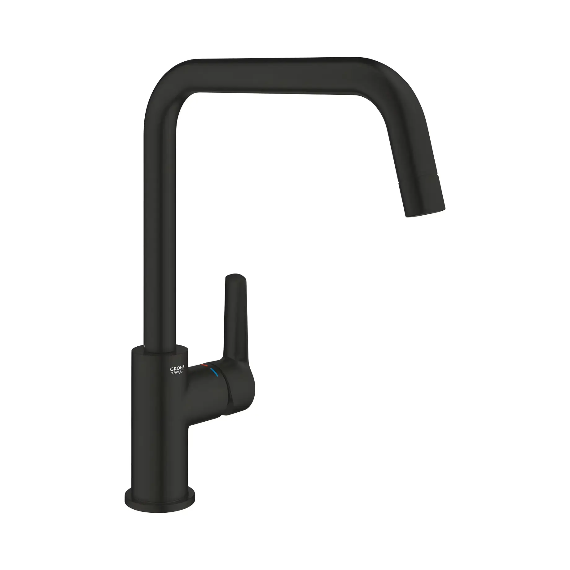 Змішувач для кухні Start QuickFix Grohe 304702430 Black — вид на білому тлі
