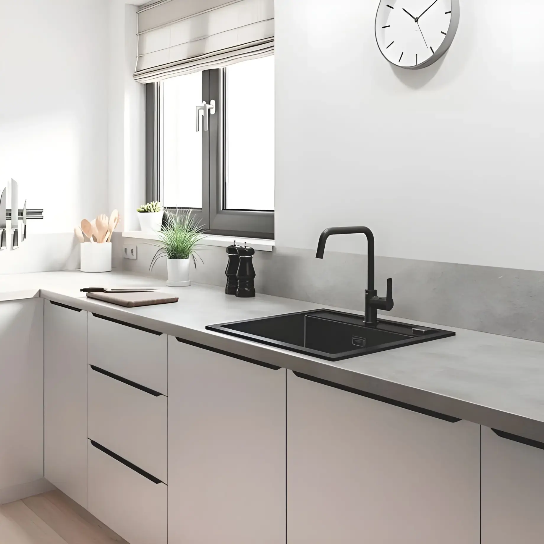 Змішувач для кухні Start QuickFix Grohe 304702430 Black — вид згори