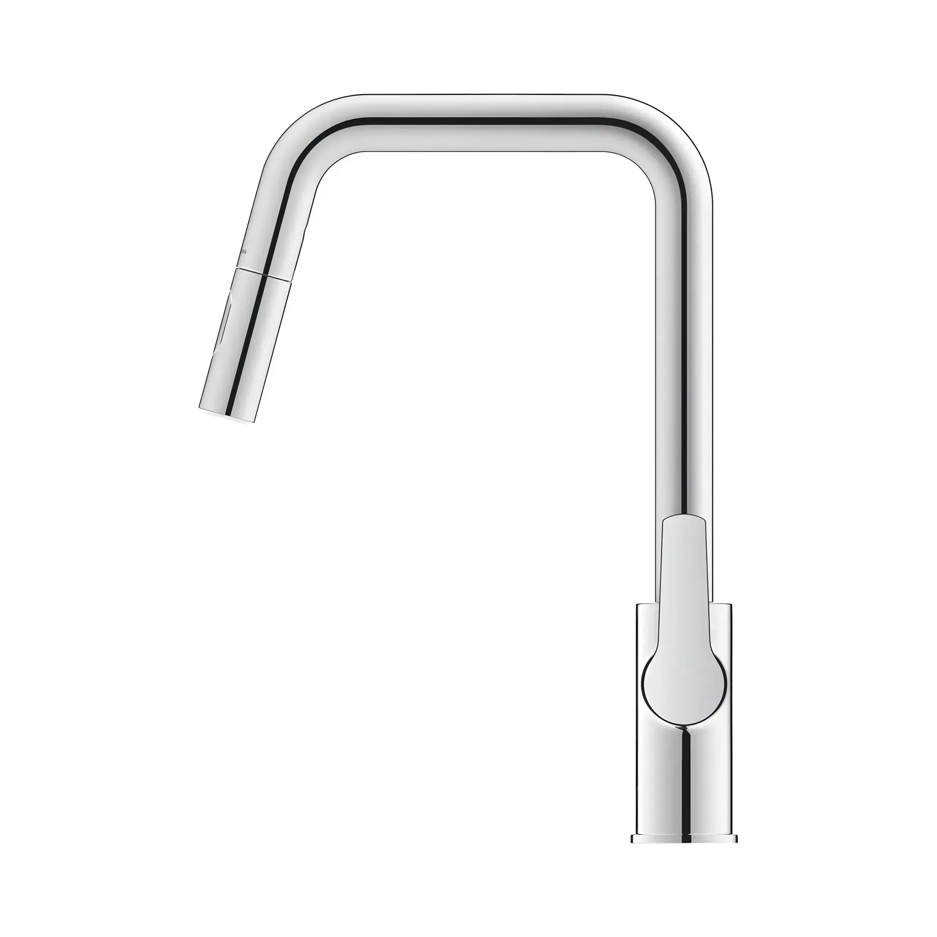 Змішувач для кухні з витяжним виливом Start Grohe 30631000 Chrome — вид всередину