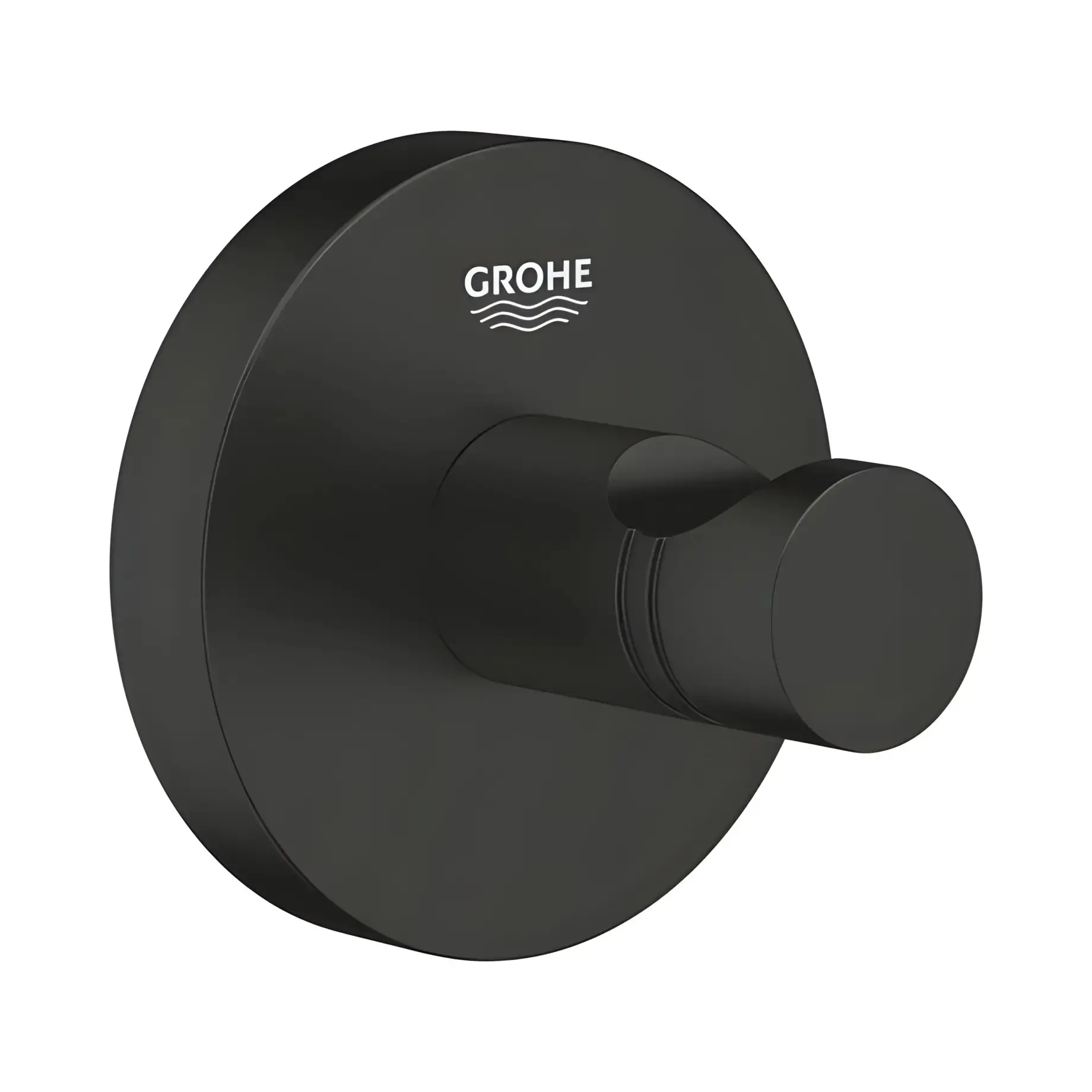 Гачок Start QuickFix Grohe 411732430 Matt Black — вид на білому тлі