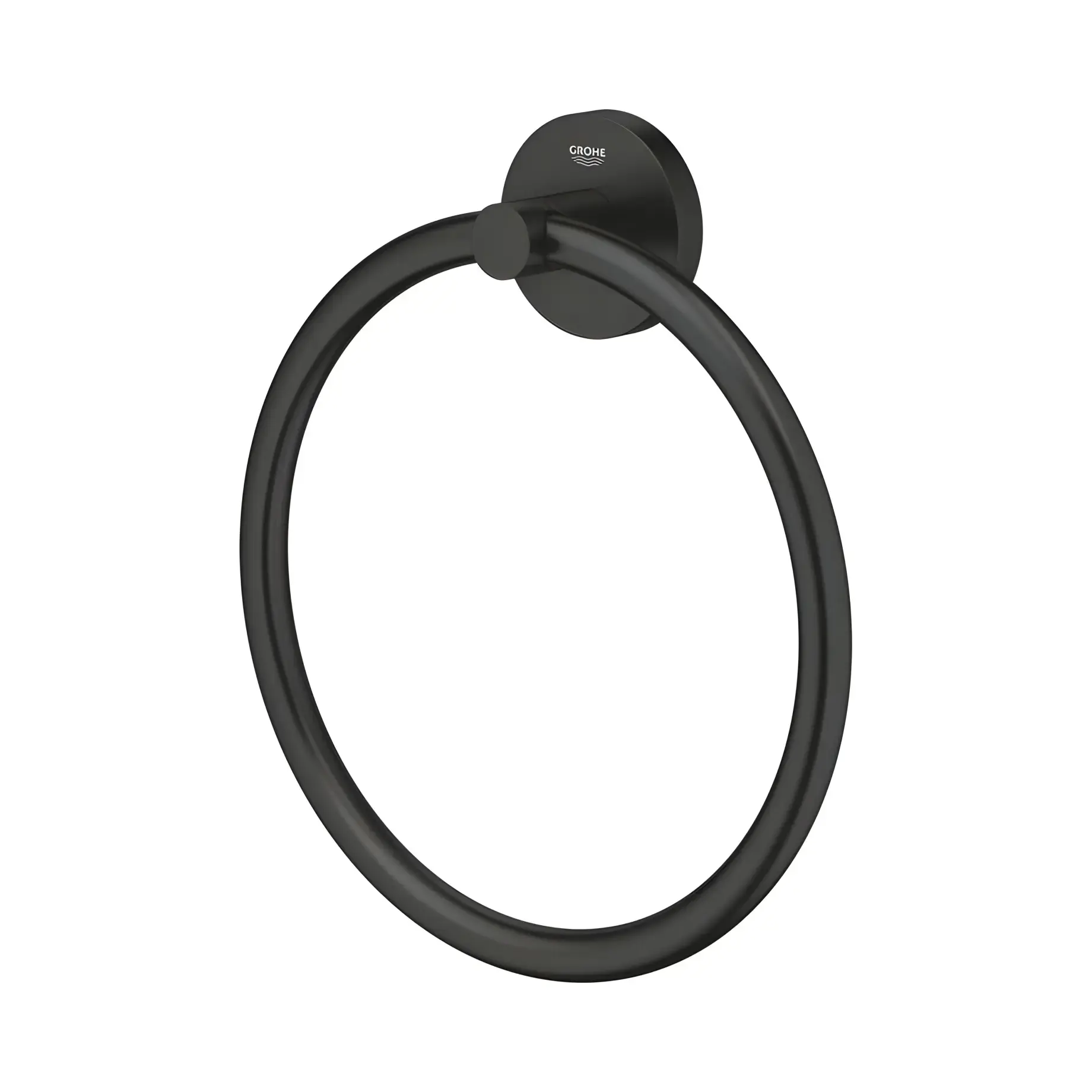 Кільце для рушника Start QuickFix Grohe 411742430 Matt Black — бічний ракурс