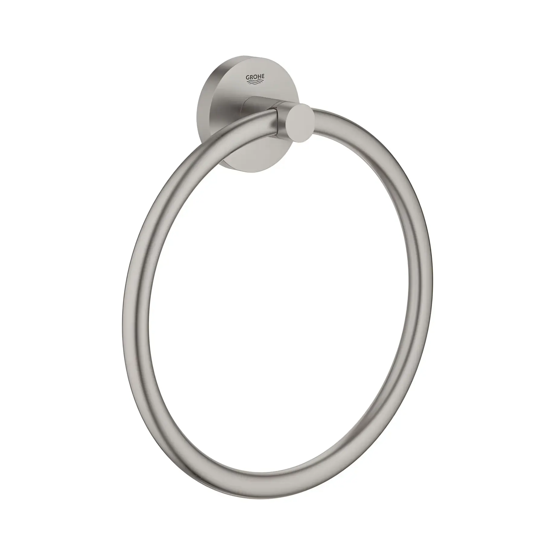 Кільце для рушника Start QuickFix Grohe 41174DC0 Super Steel — вид на білому тлі