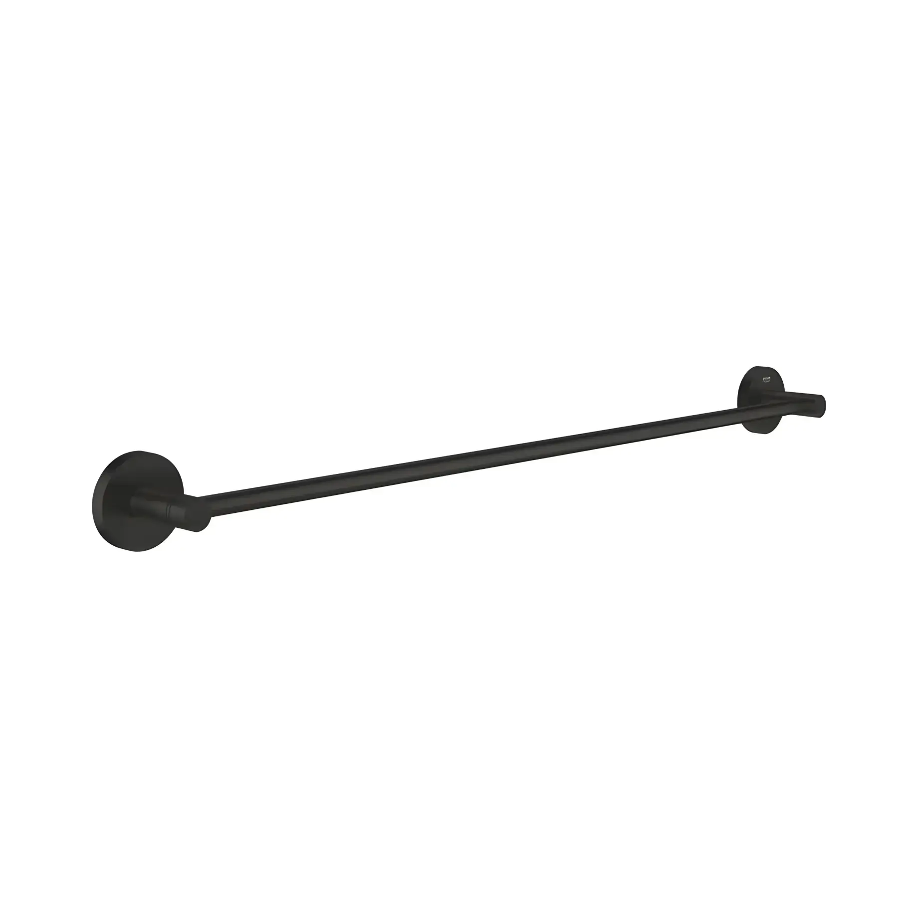 Тримач для рушника 600 мм Start QuickFix Grohe 411782430 Matt Black — вид на білому тлі